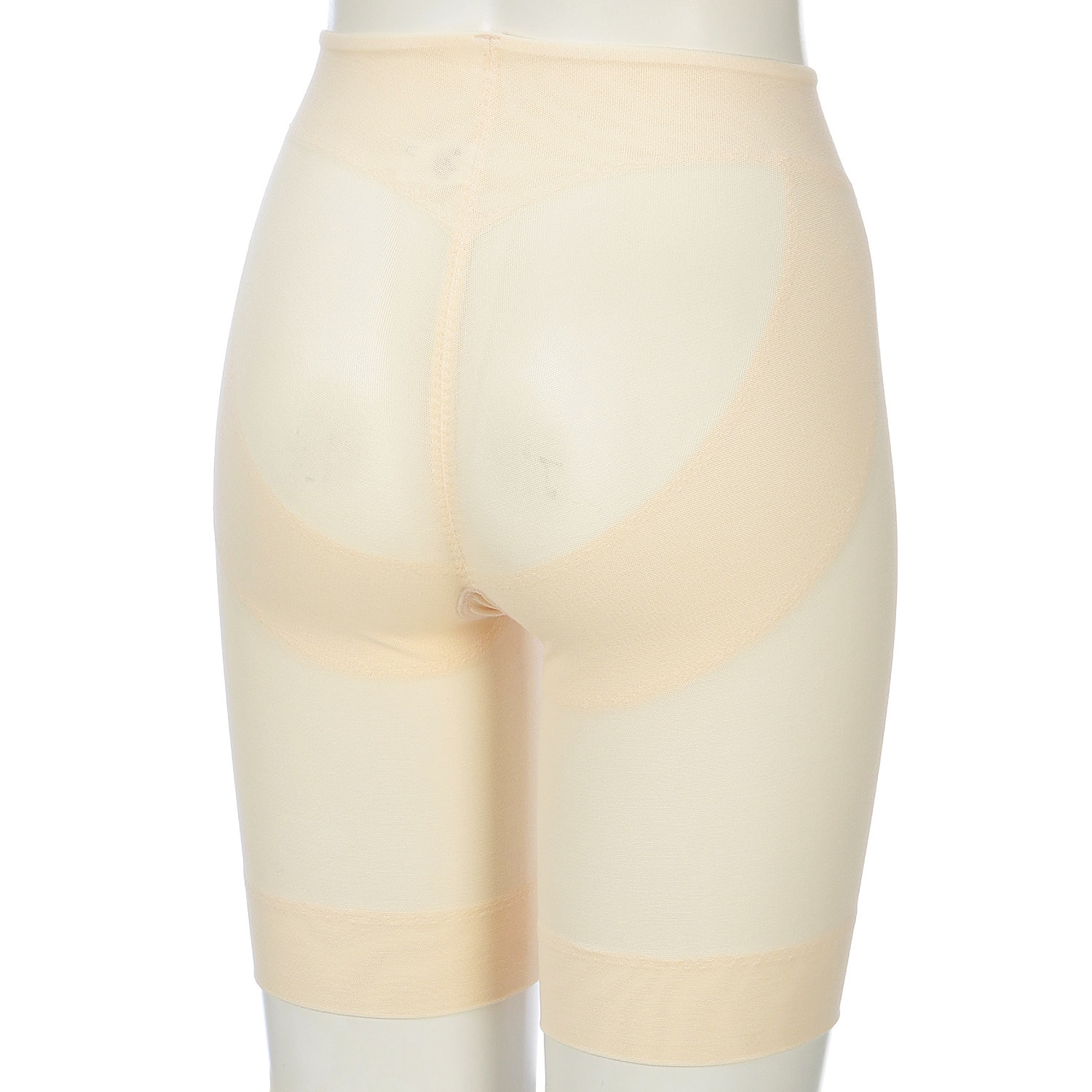 綿メッシュロングボトムベージュM ジョワイユ - 画像2