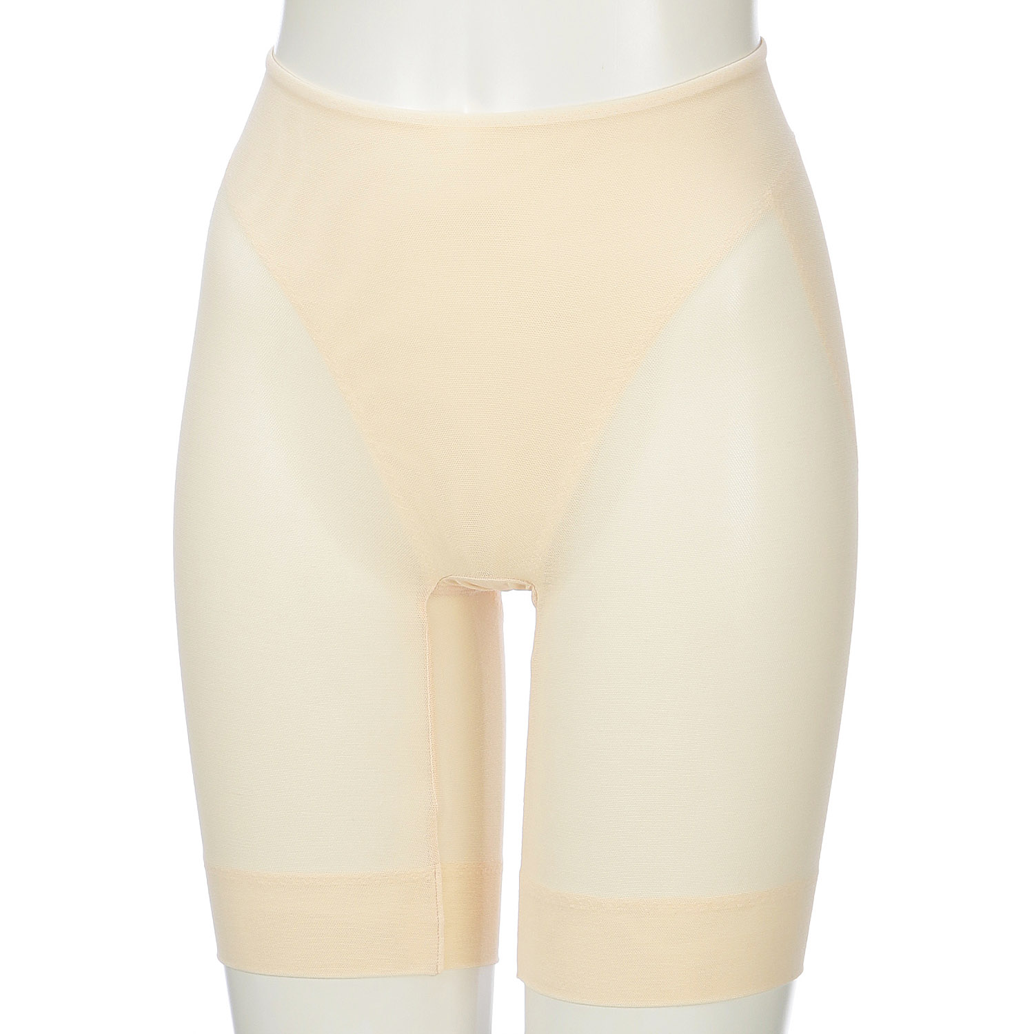 綿メッシュロングボトムベージュLL ジョワイユ