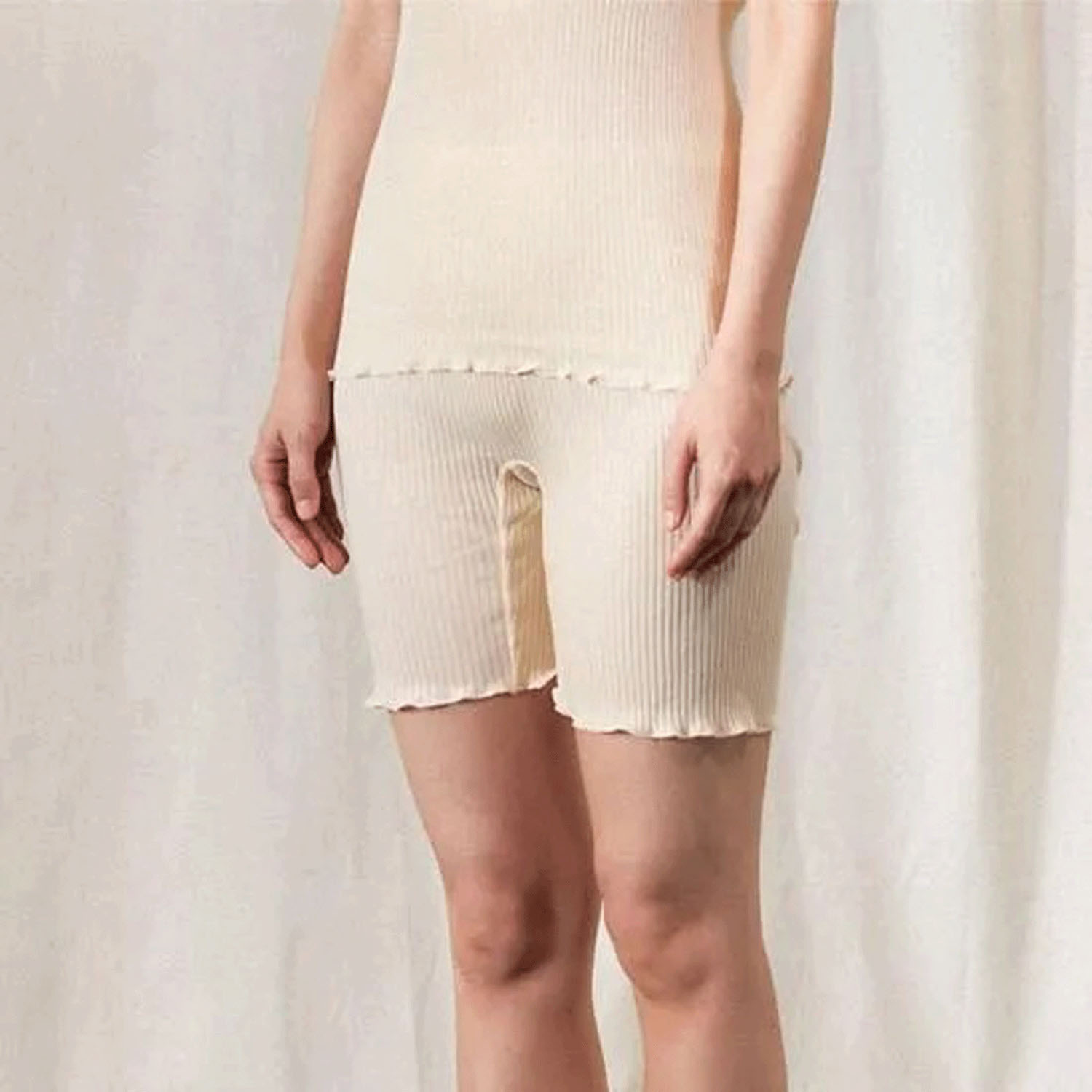 天衣無縫 リブ3分丈ショーツ - 画像4