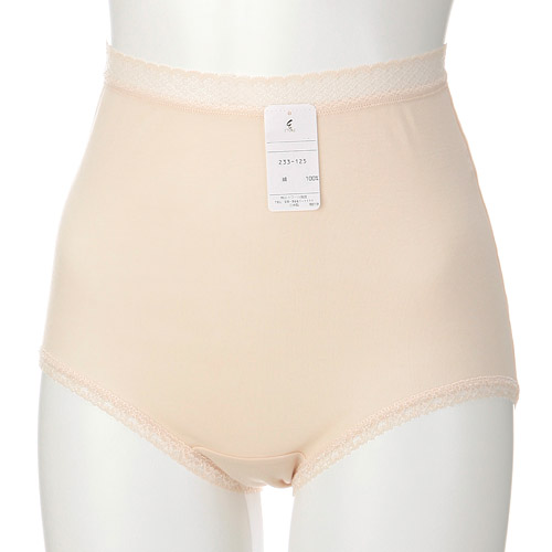 NEW リプセコットンハイウエストショーツ ベージュ M