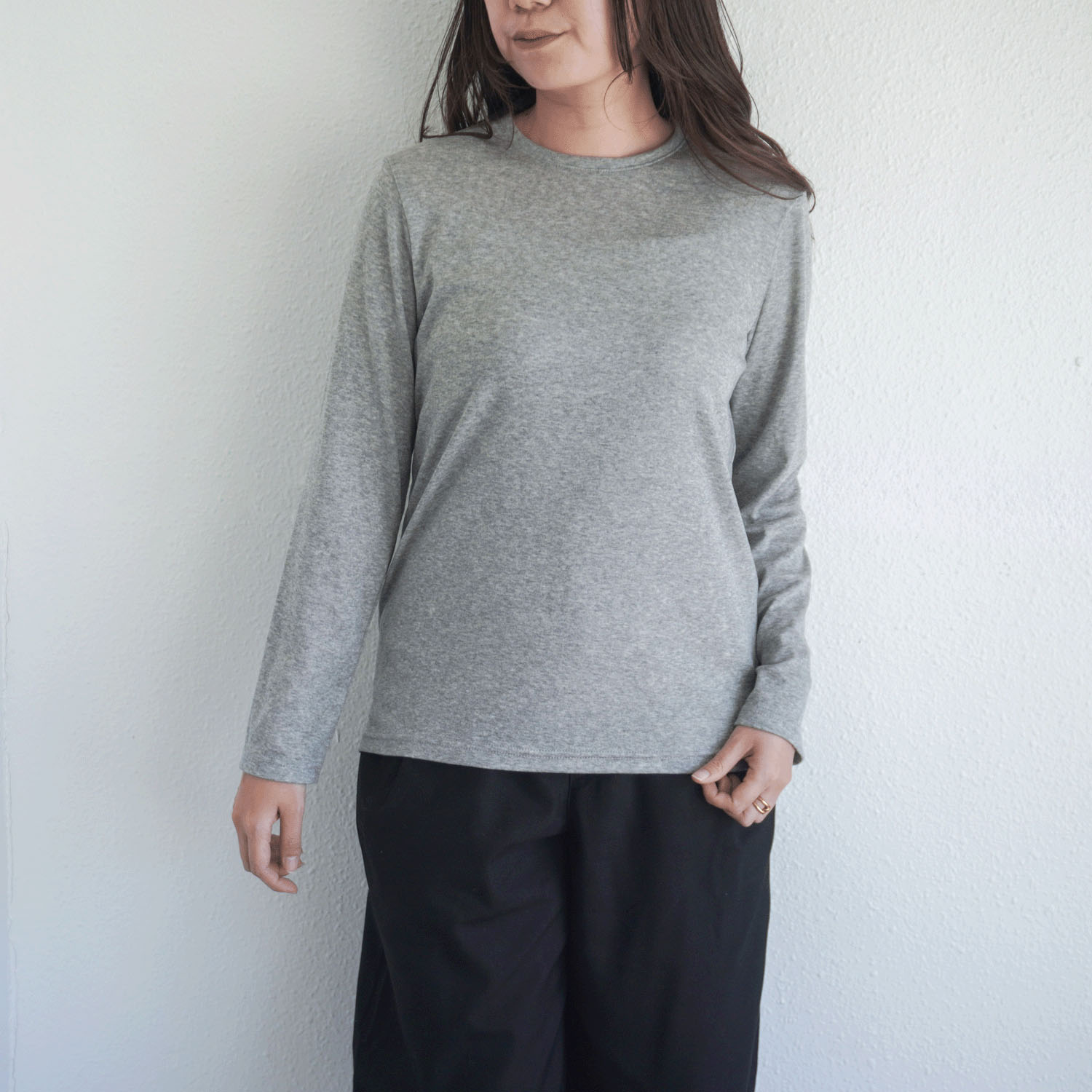 【Insta Live】ハーフミラノリブクルーネックカットソー - 画像15