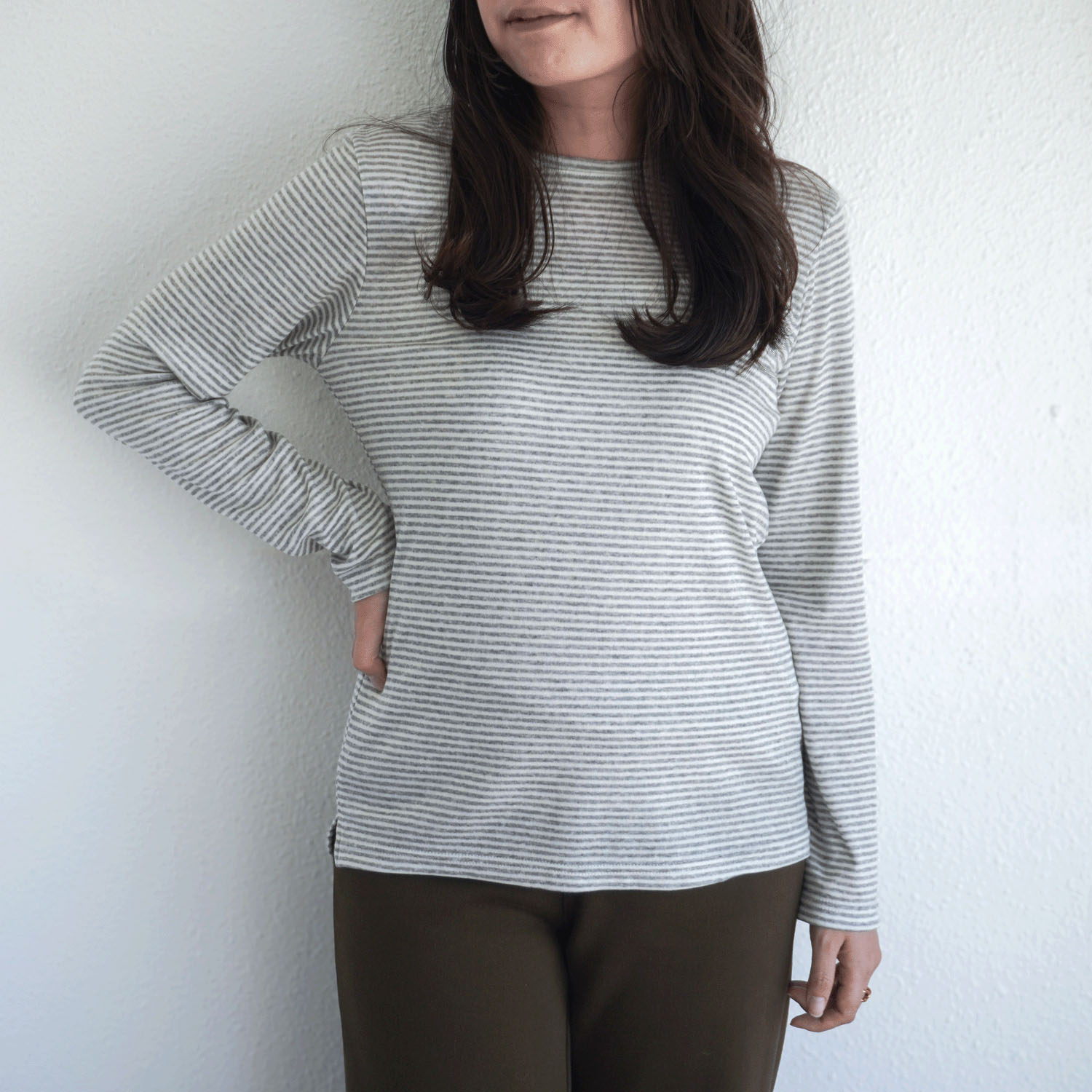 【Insta Live】ハーフミラノリブクルーネックカットソー - 画像23