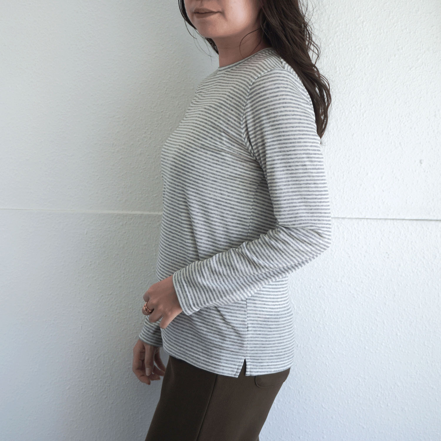 【Insta Live】ハーフミラノリブクルーネックカットソー - 画像24