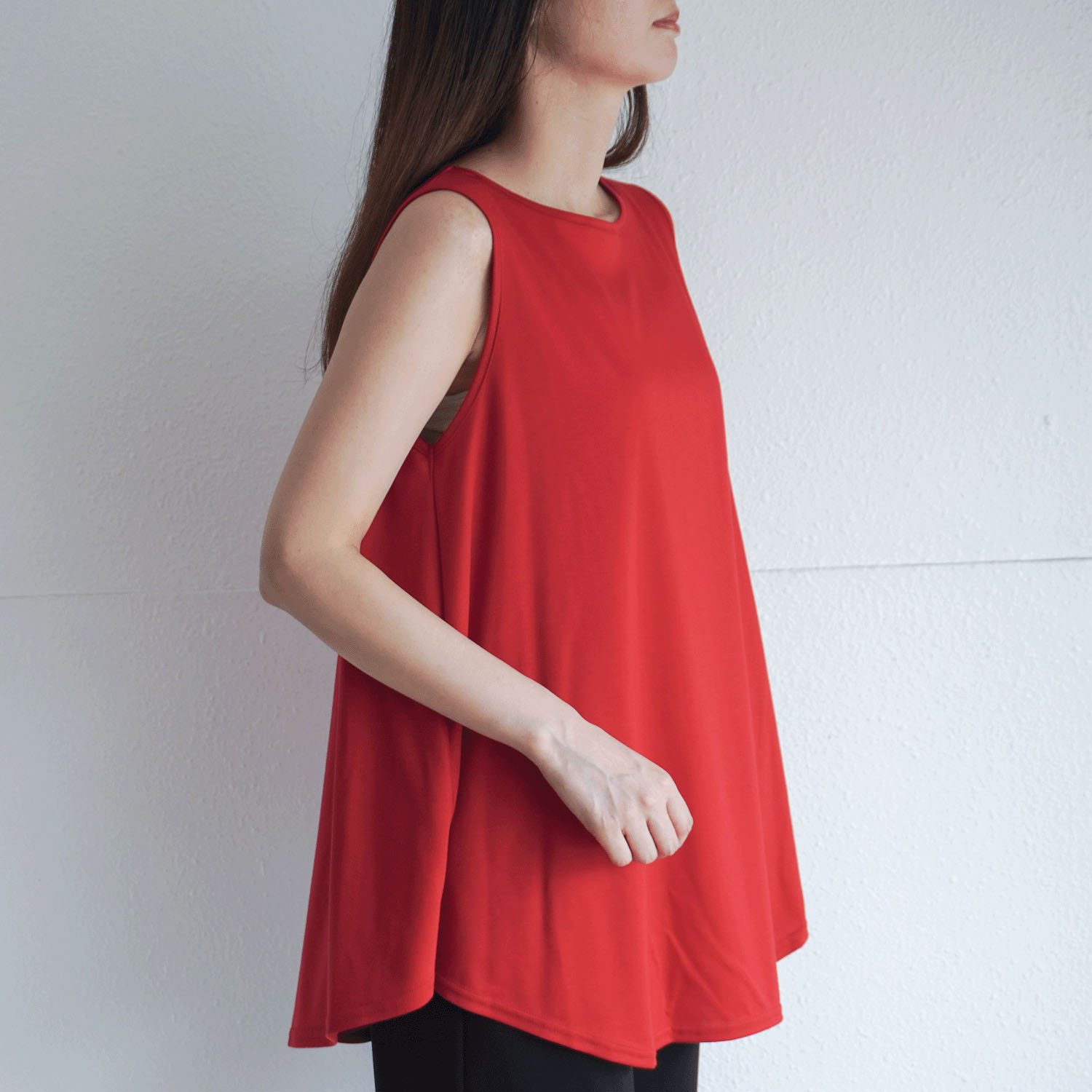 【Insta Live】ナノシアドレープノースリーブカットソー - 画像15