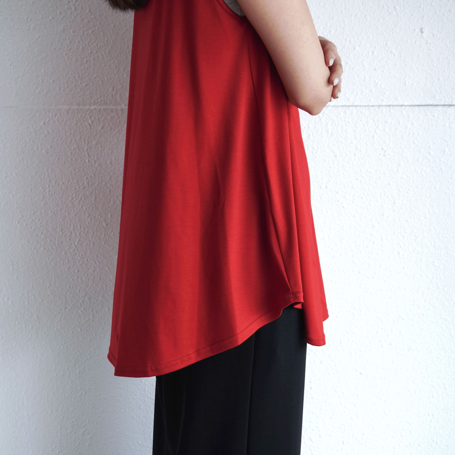 【Insta Live】ナノシアドレープノースリーブカットソー - 画像16