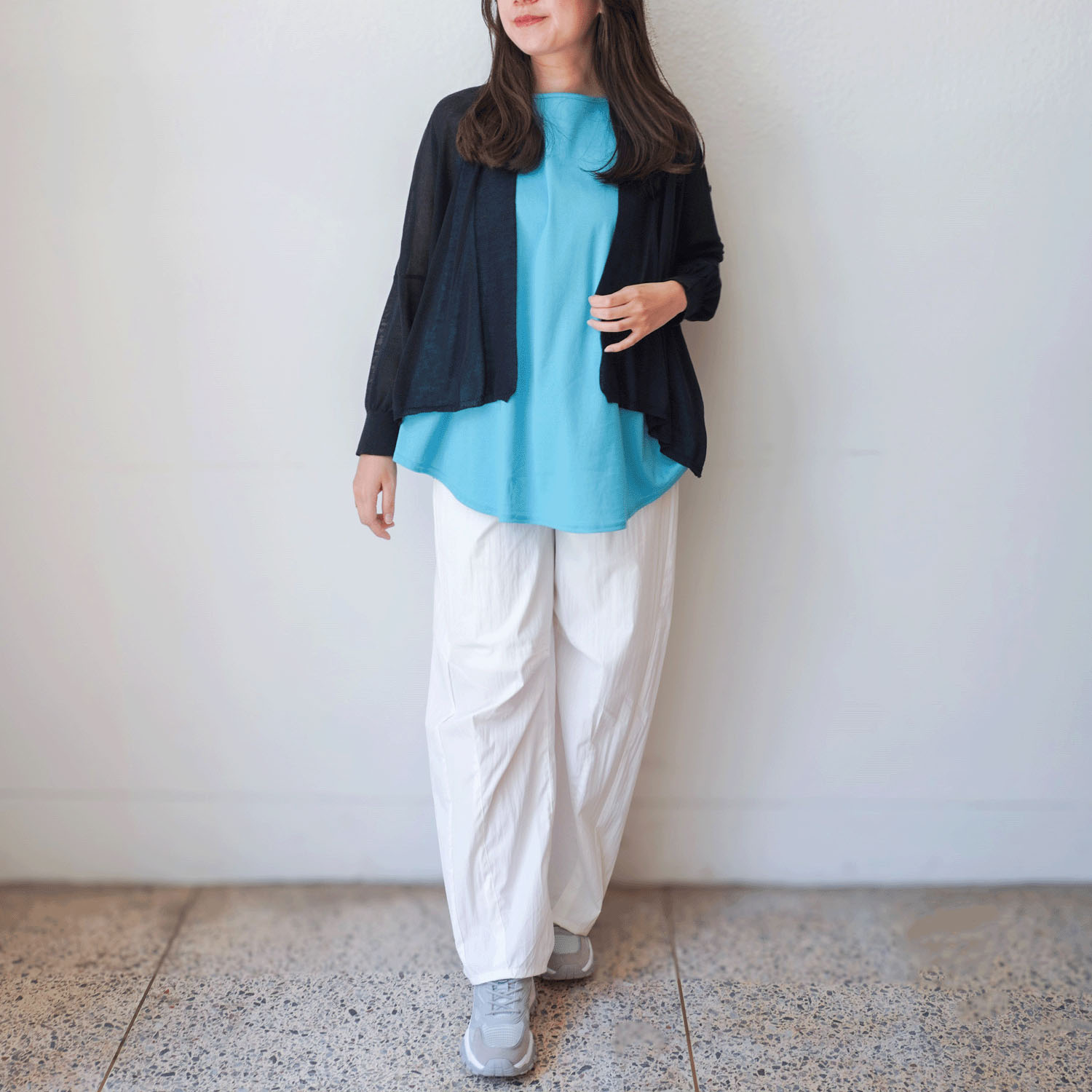 【Insta Live】ナノシアドレープノースリーブカットソー - 画像4