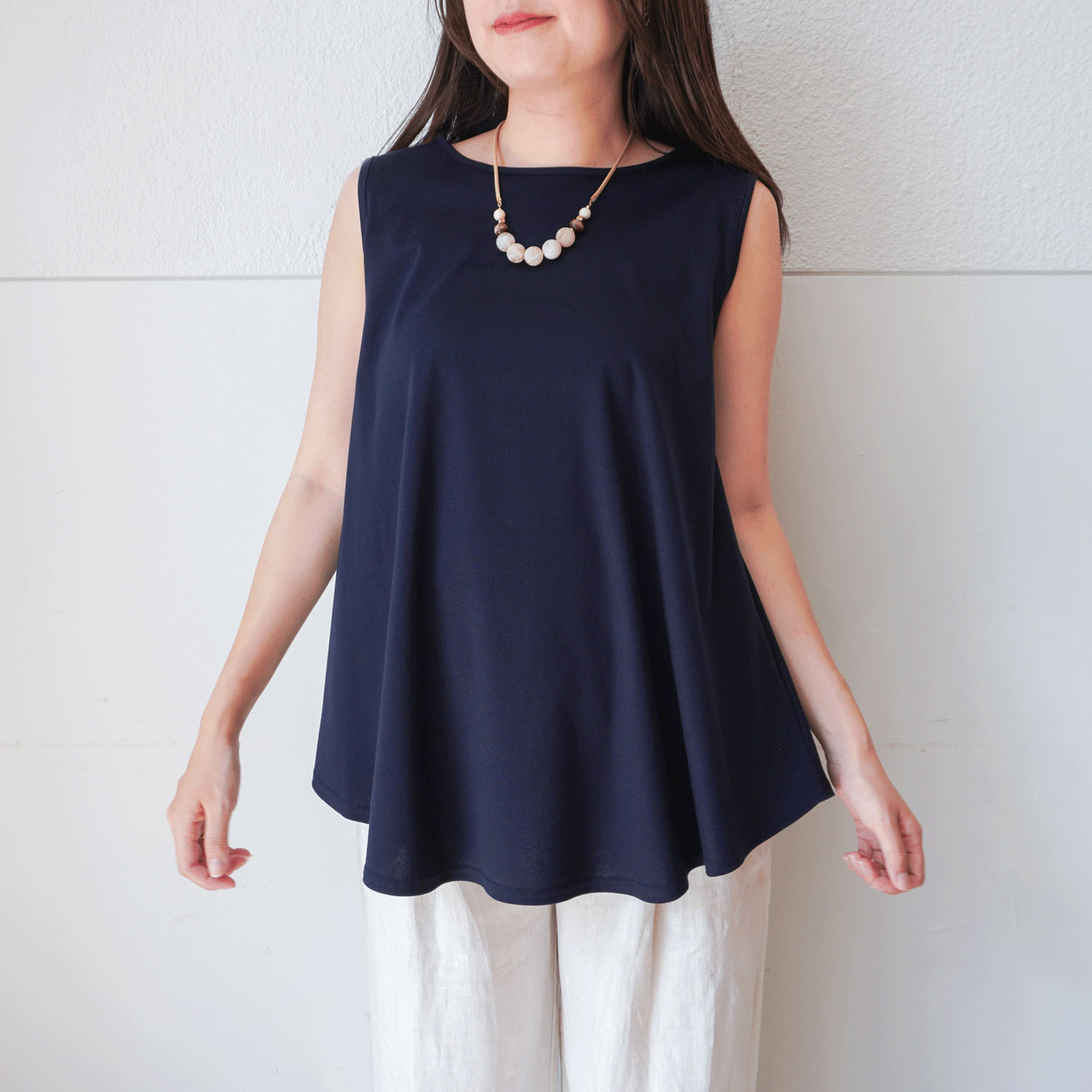 【Insta Live】ナノシアドレープノースリーブカットソー - 画像35