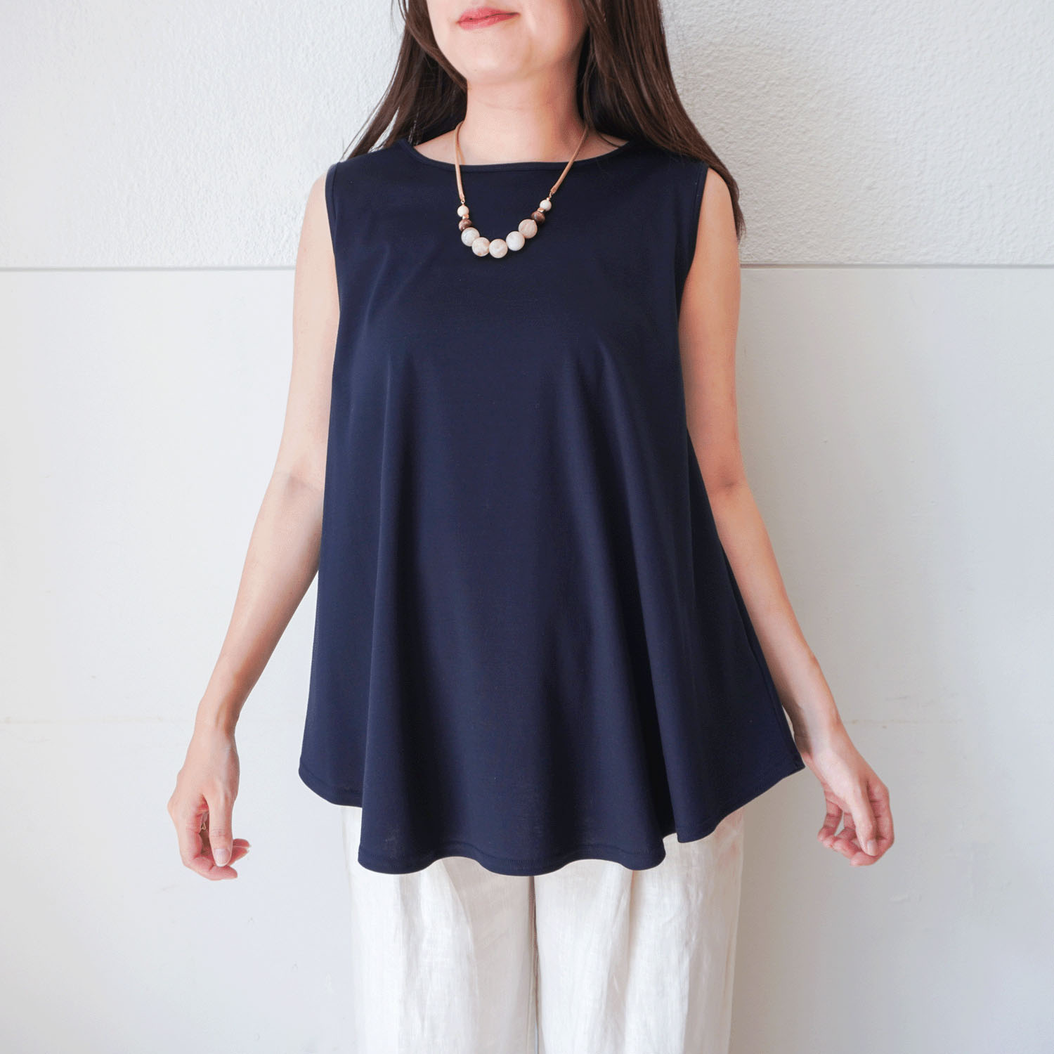 【Insta Live】ナノシアドレープノースリーブカットソー - 画像36