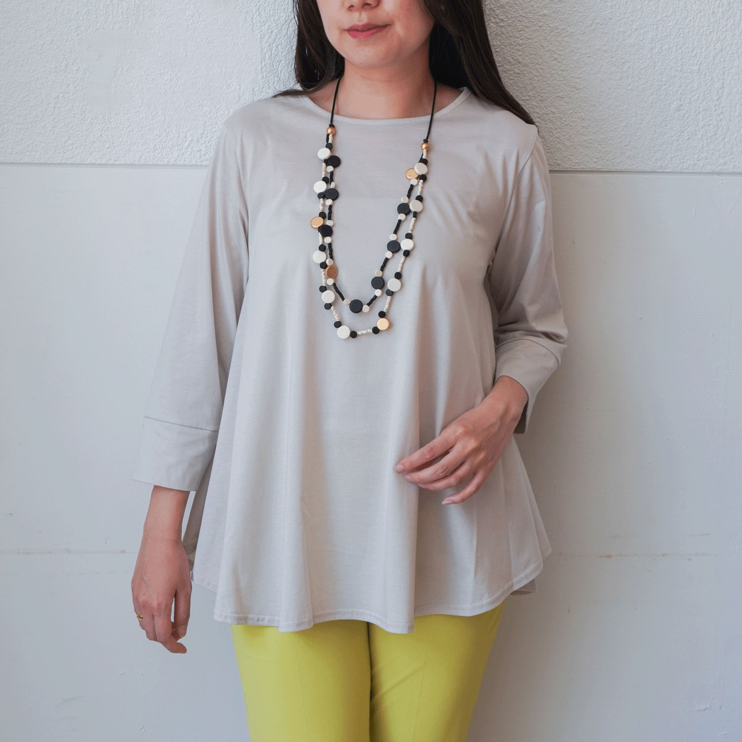 プリマシャインドレープ8分袖チュニック - 画像11