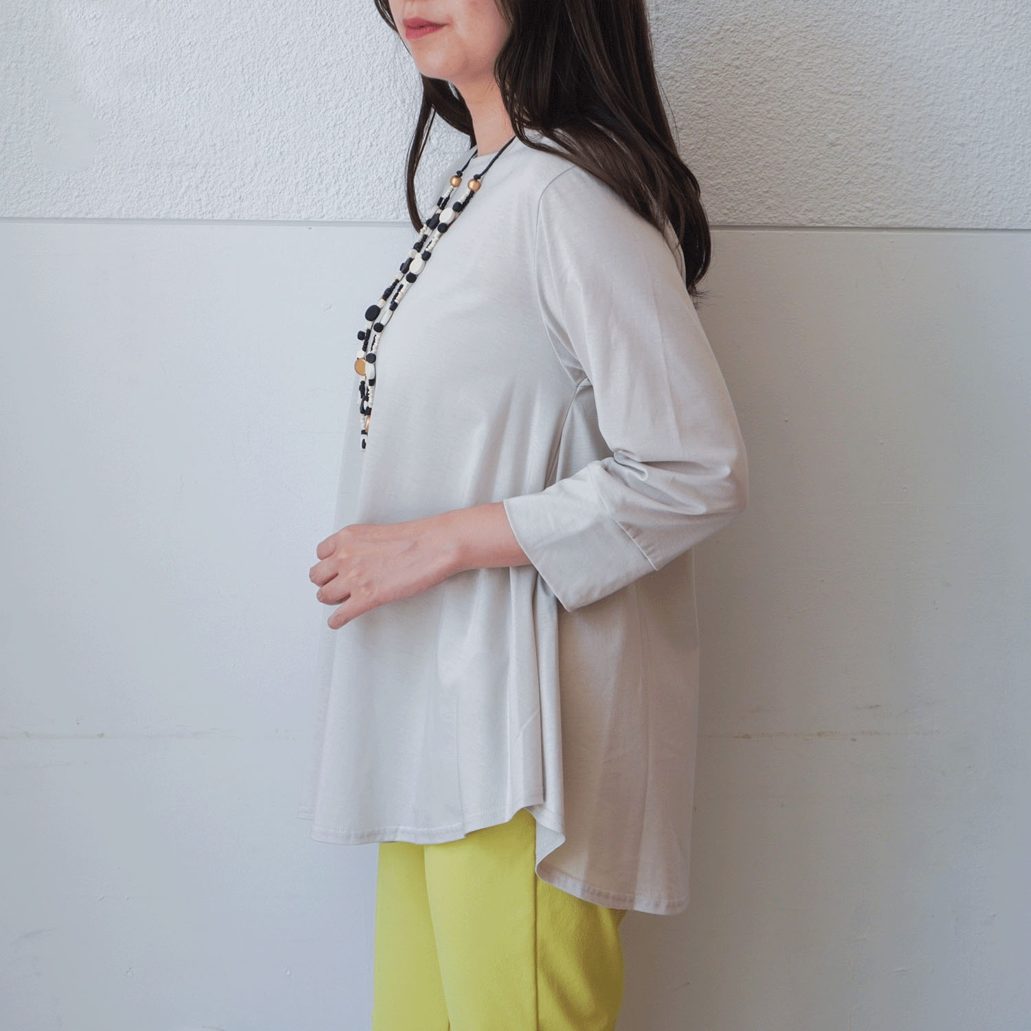 プリマシャインドレープ8分袖チュニック - 画像12