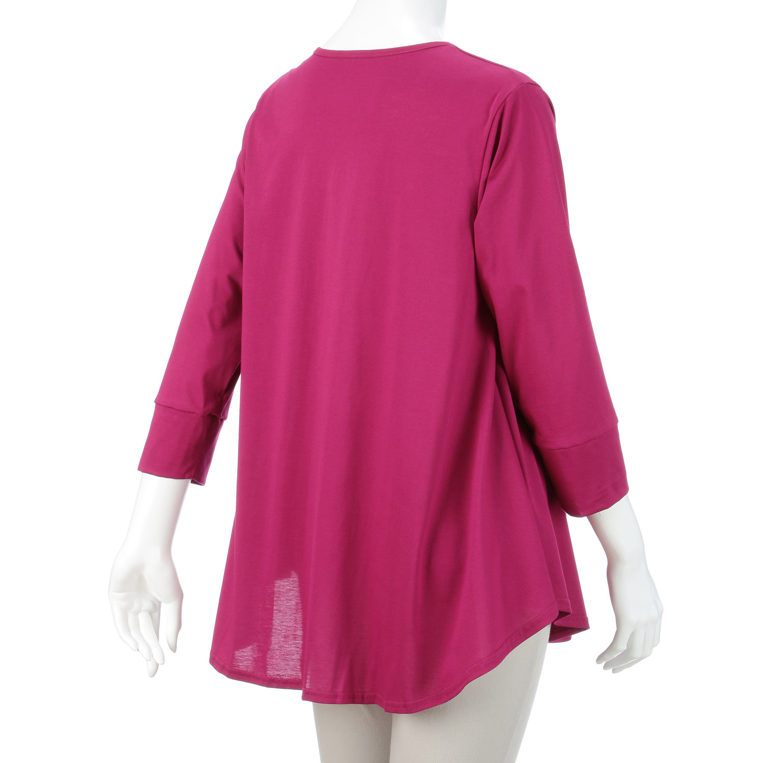 プリマシャインドレープ8分袖チュニック - 画像22