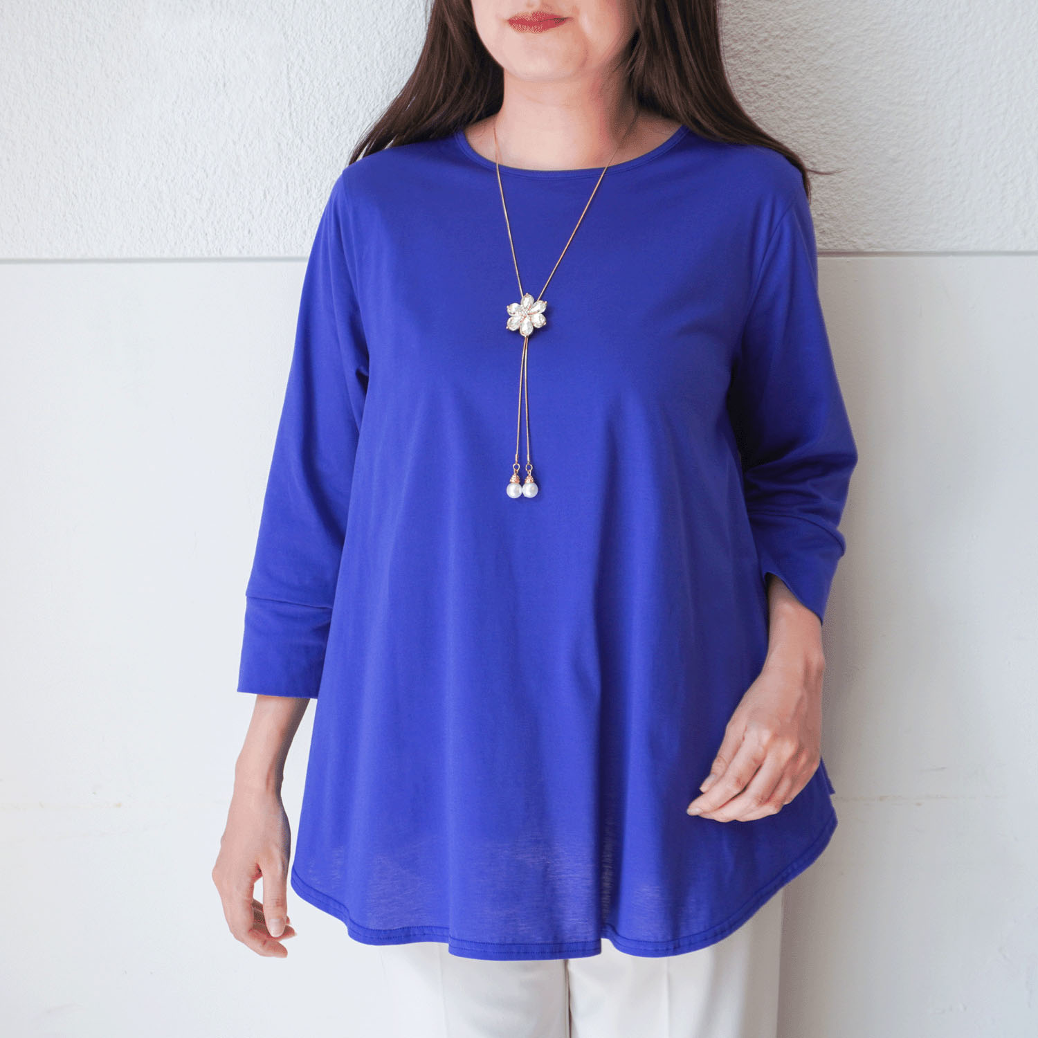 プリマシャインドレープ8分袖チュニック - 画像26