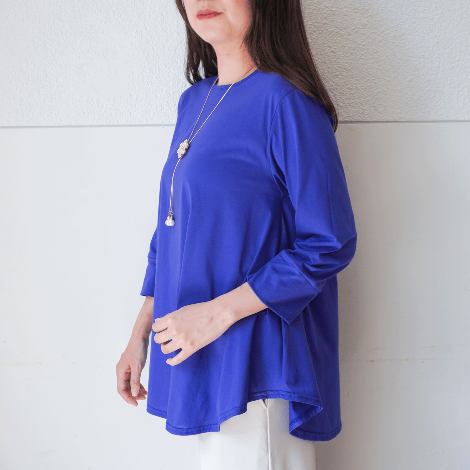 プリマシャインドレープ8分袖チュニック - 画像27