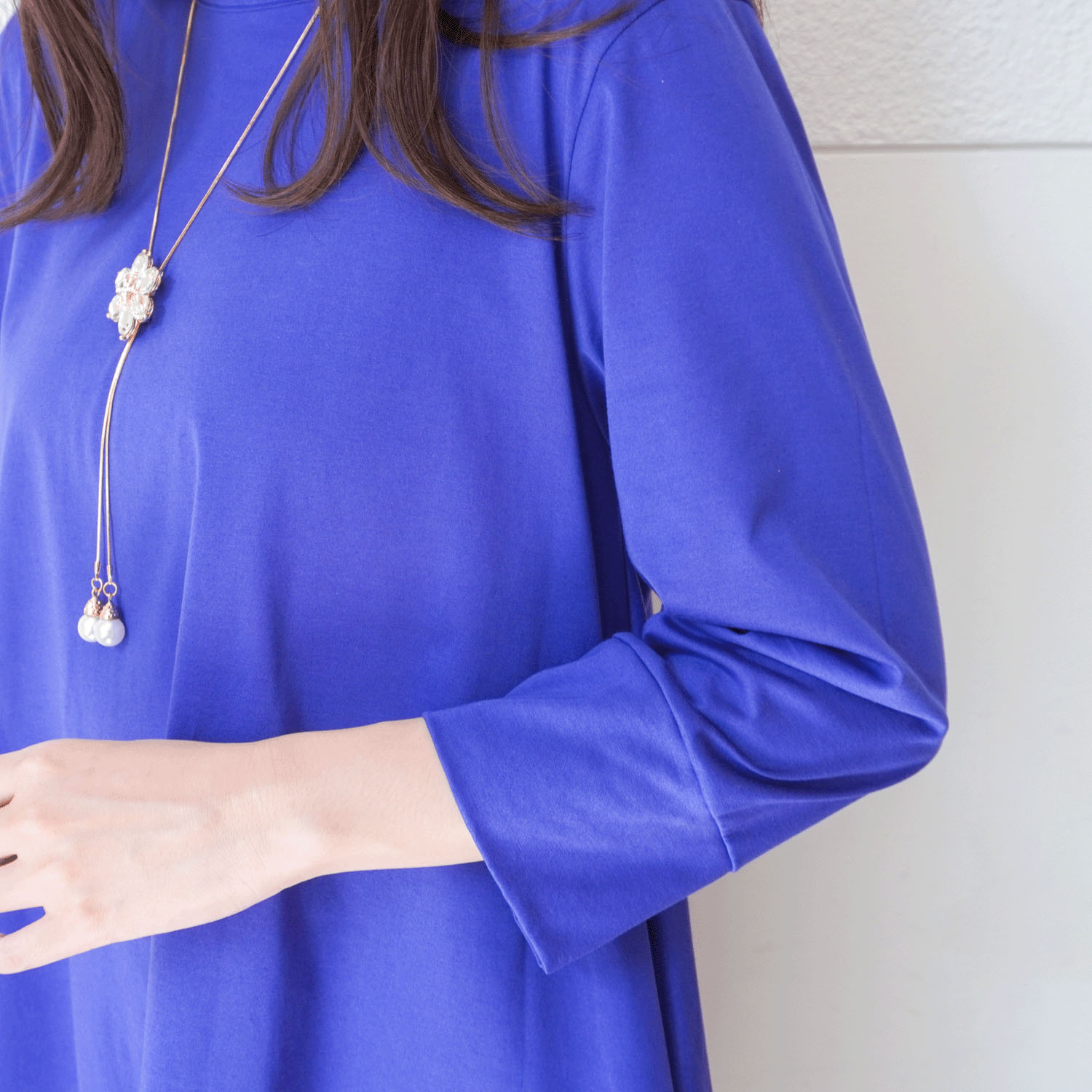 プリマシャインドレープ8分袖チュニック - 画像28