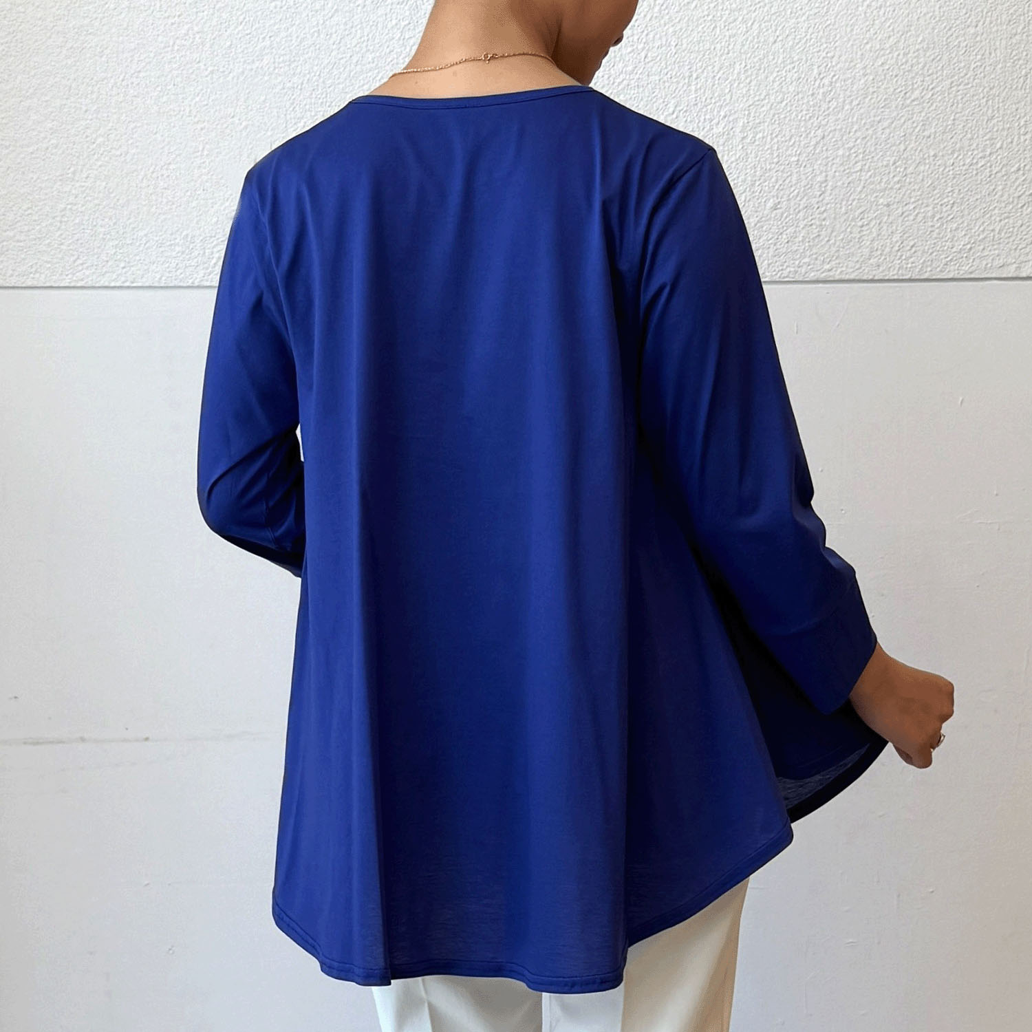 プリマシャインドレープ8分袖チュニック - 画像35