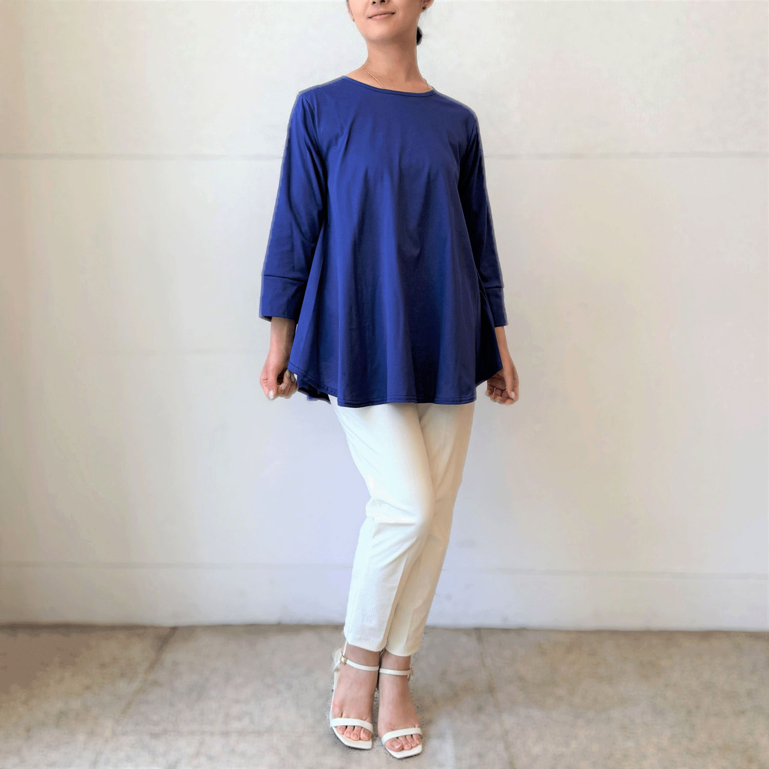 プリマシャインドレープ8分袖チュニック - 画像36