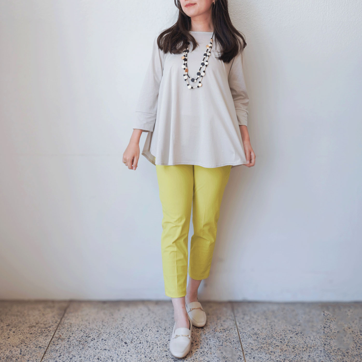 プリマシャインドレープ8分袖チュニック - 画像6