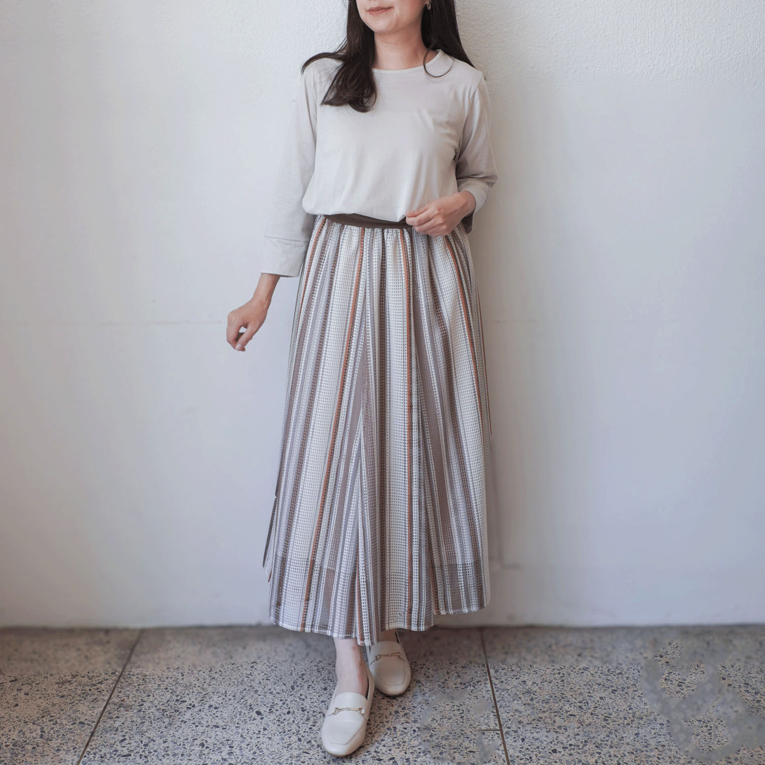 プリマシャインドレープ8分袖チュニック - 画像7