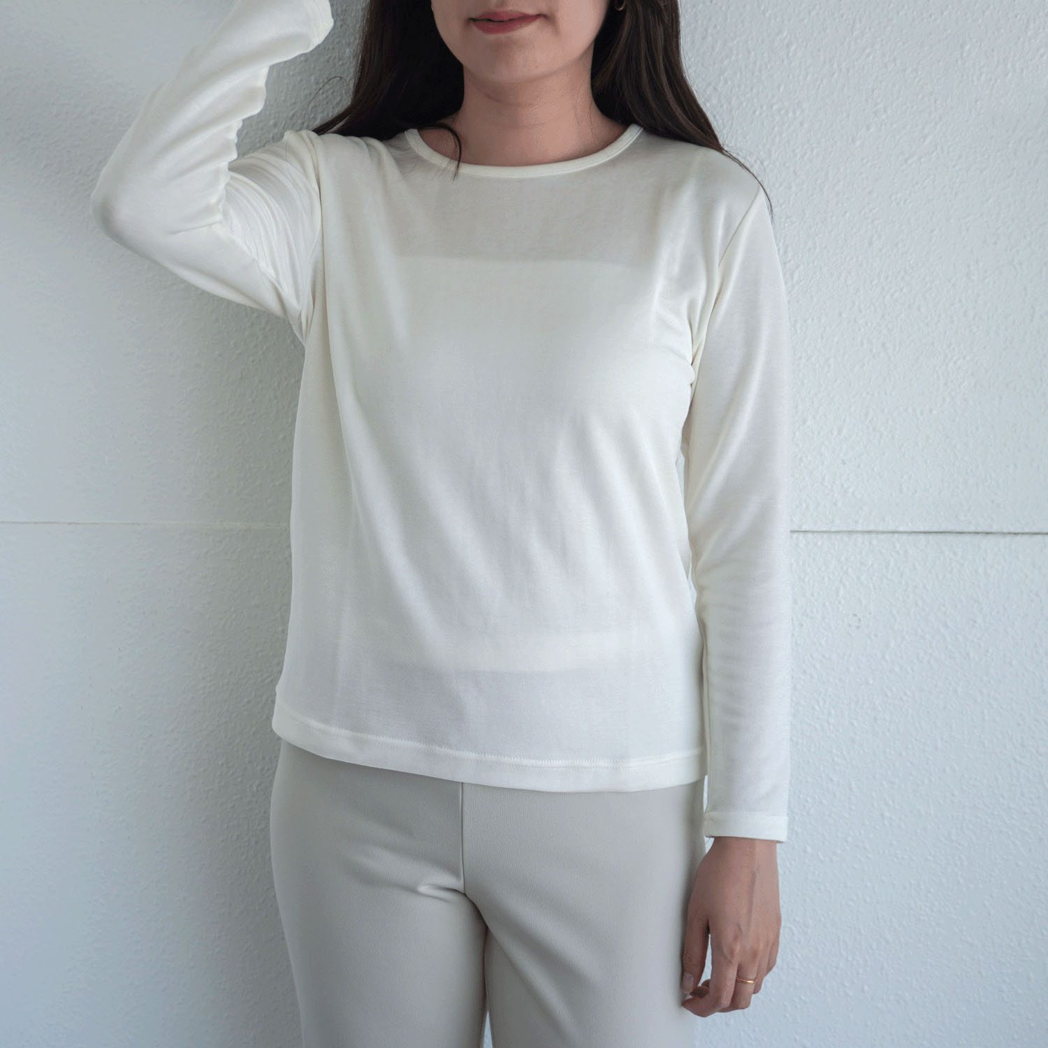 ジョワイユ裏綿丸首Tシャツ M・Lサイズ - 画像5