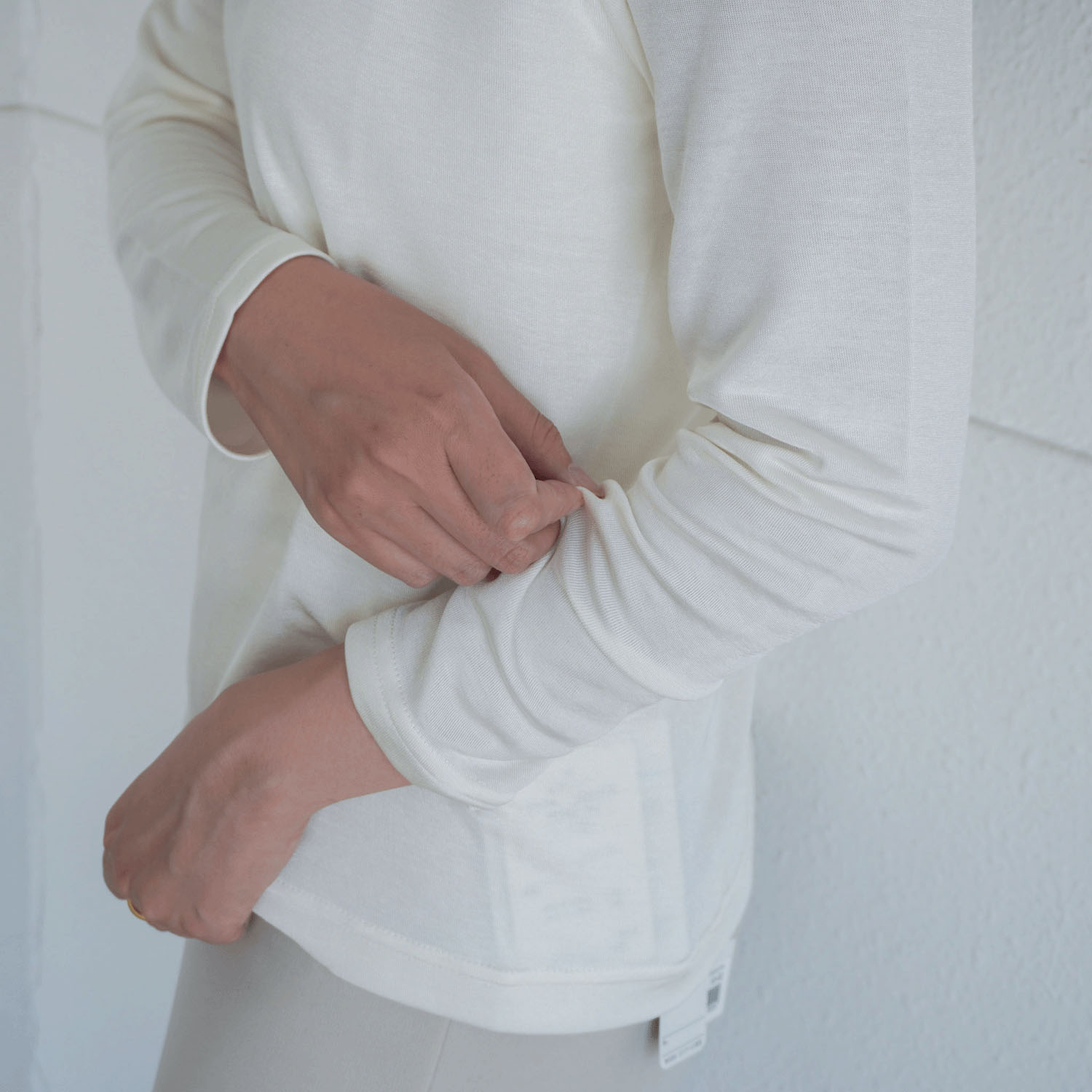 ジョワイユ裏綿丸首Tシャツ  LL - 画像5