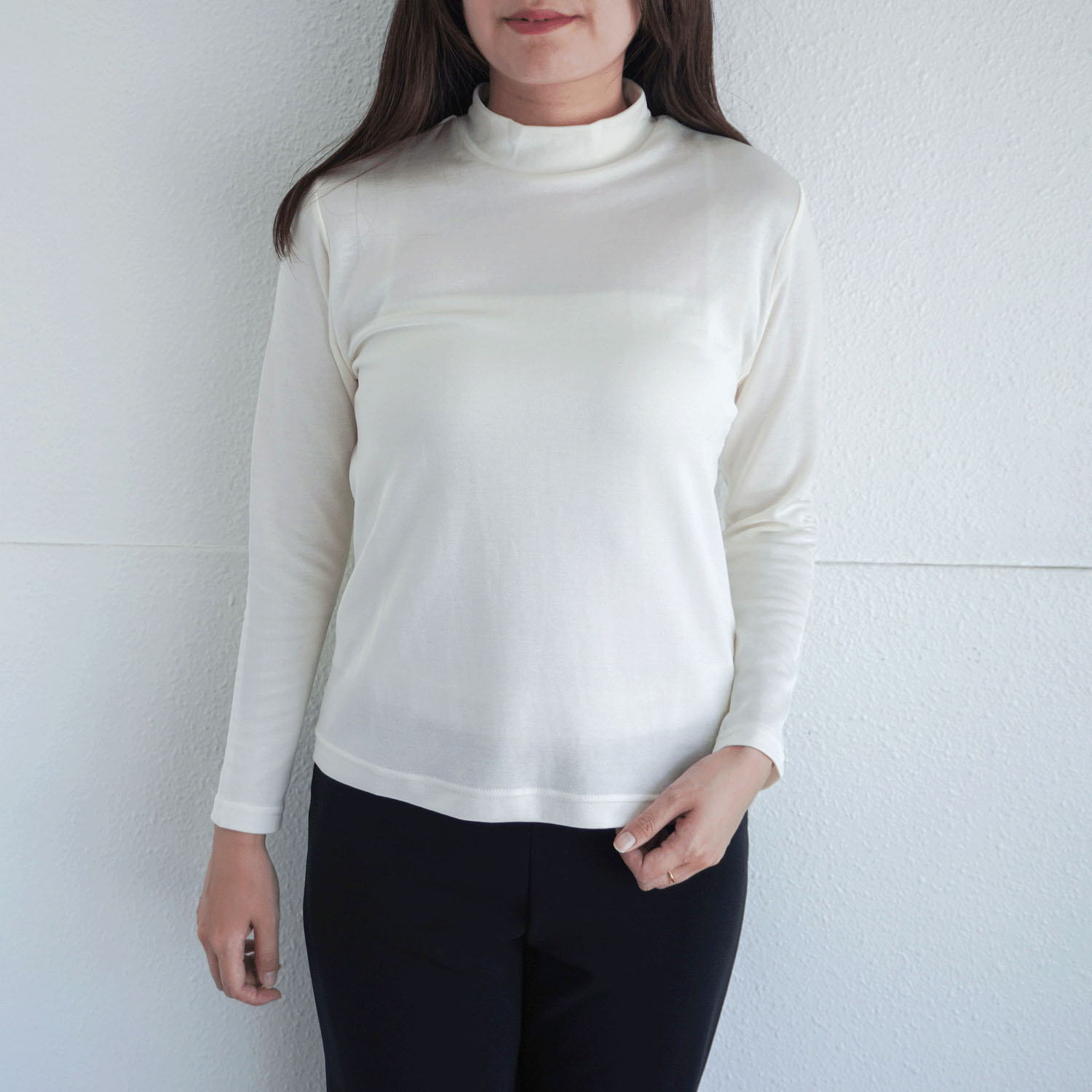 ジョワイユ 裏綿ハイネックTシャツ M・L - 画像4