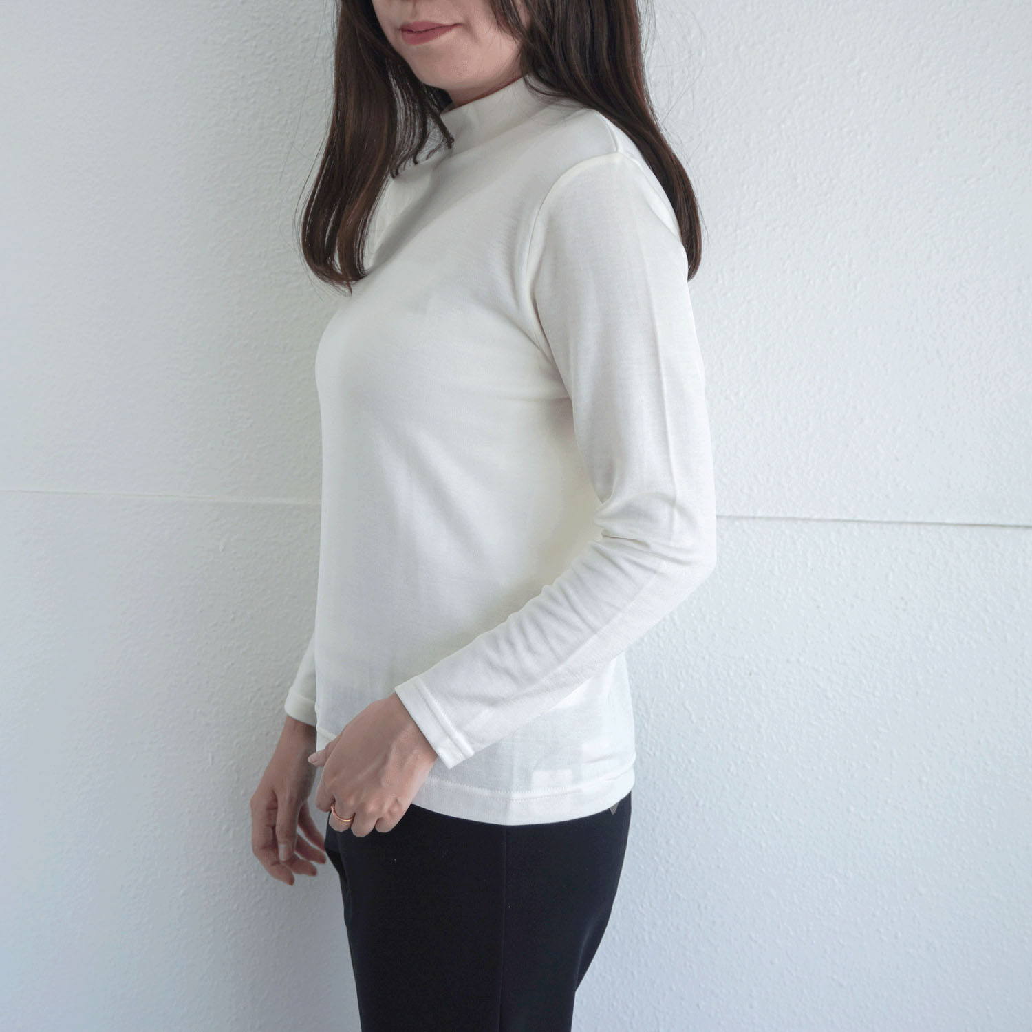 ジョワイユ 裏綿ハイネックTシャツ M・L - 画像6