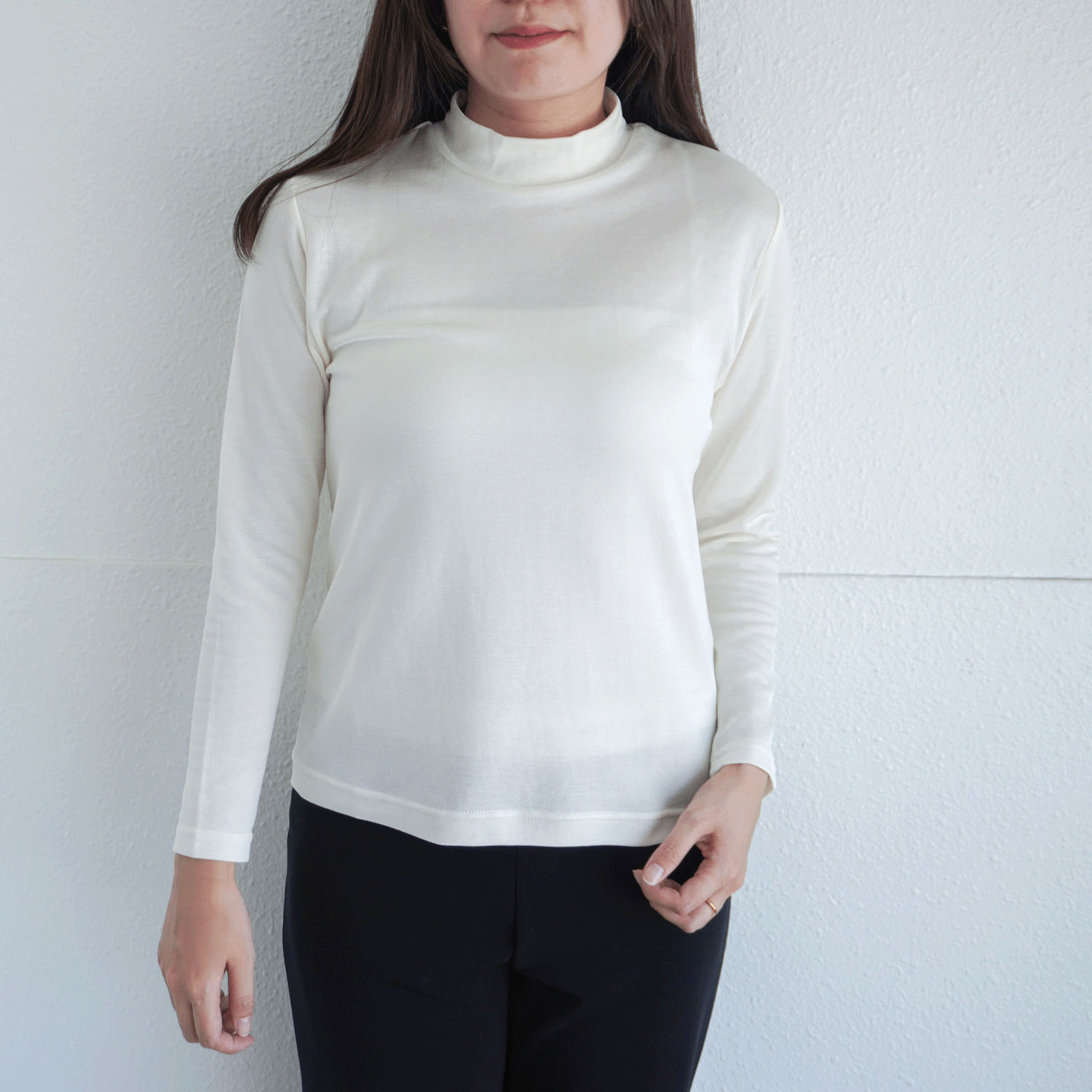 ジョワイユ裏綿ハイネックTシャツ LLサイズ - 画像2