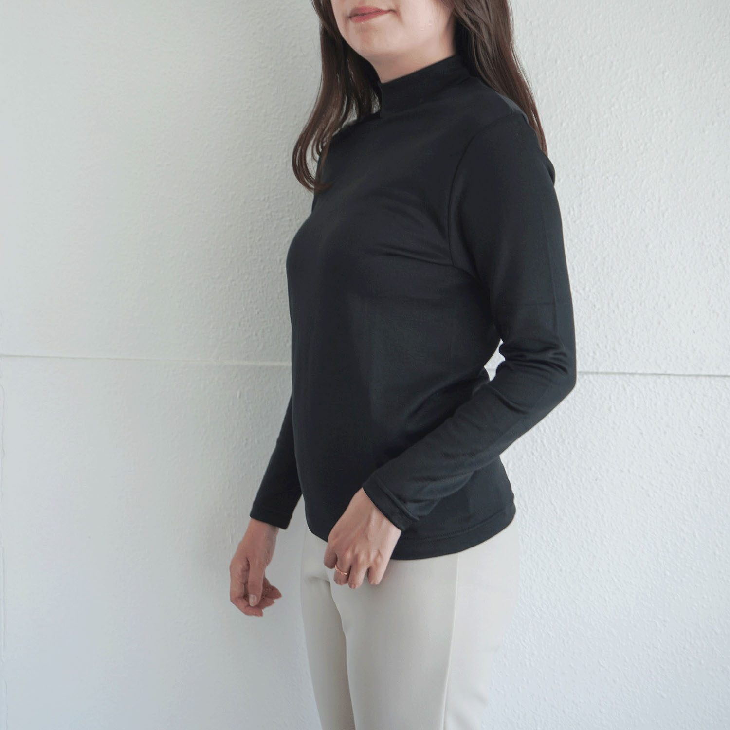 ジョワイユ裏綿ハイネックTシャツ LLサイズ - 画像9