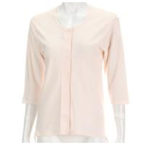 婦人前開7分袖シャツ - 画像2