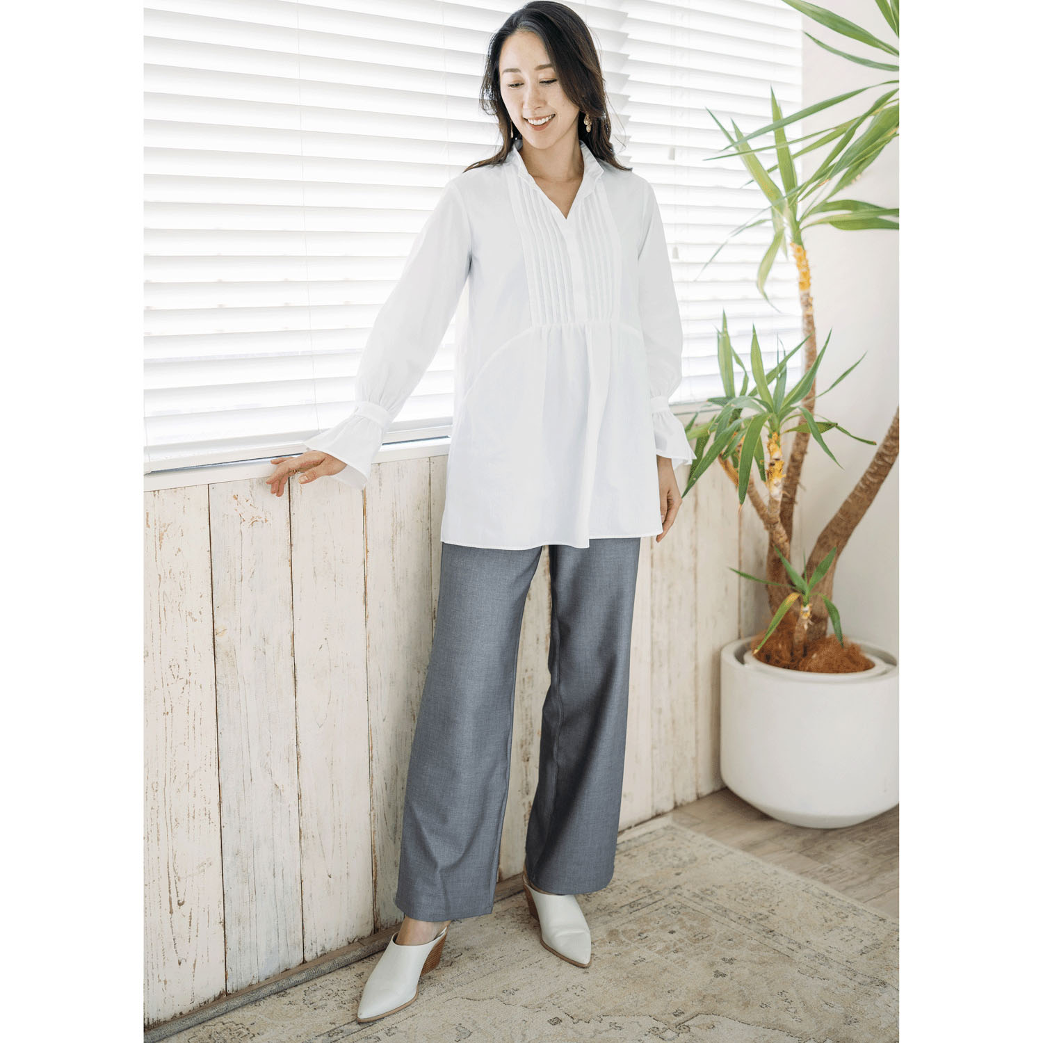 210ボブソン デニムハイテンションセミワイドパンツ - 画像1