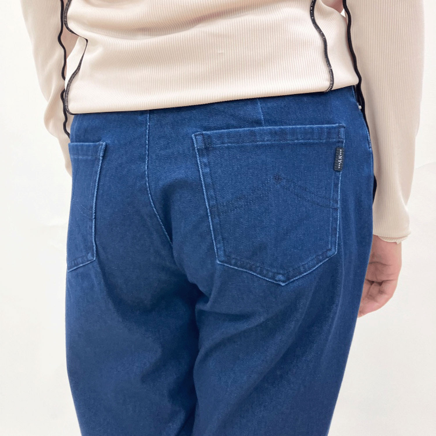 【お取り寄せ】New York Stars BOBSON ニットデニムストレートパンツ - 画像5