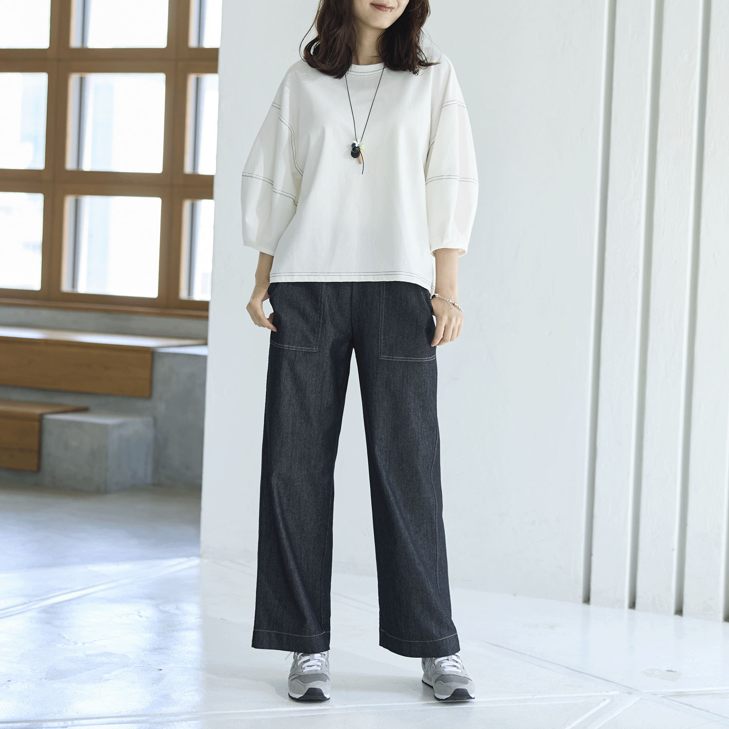 Reginetta コットンスラブ・ベイカーワイド - 画像2