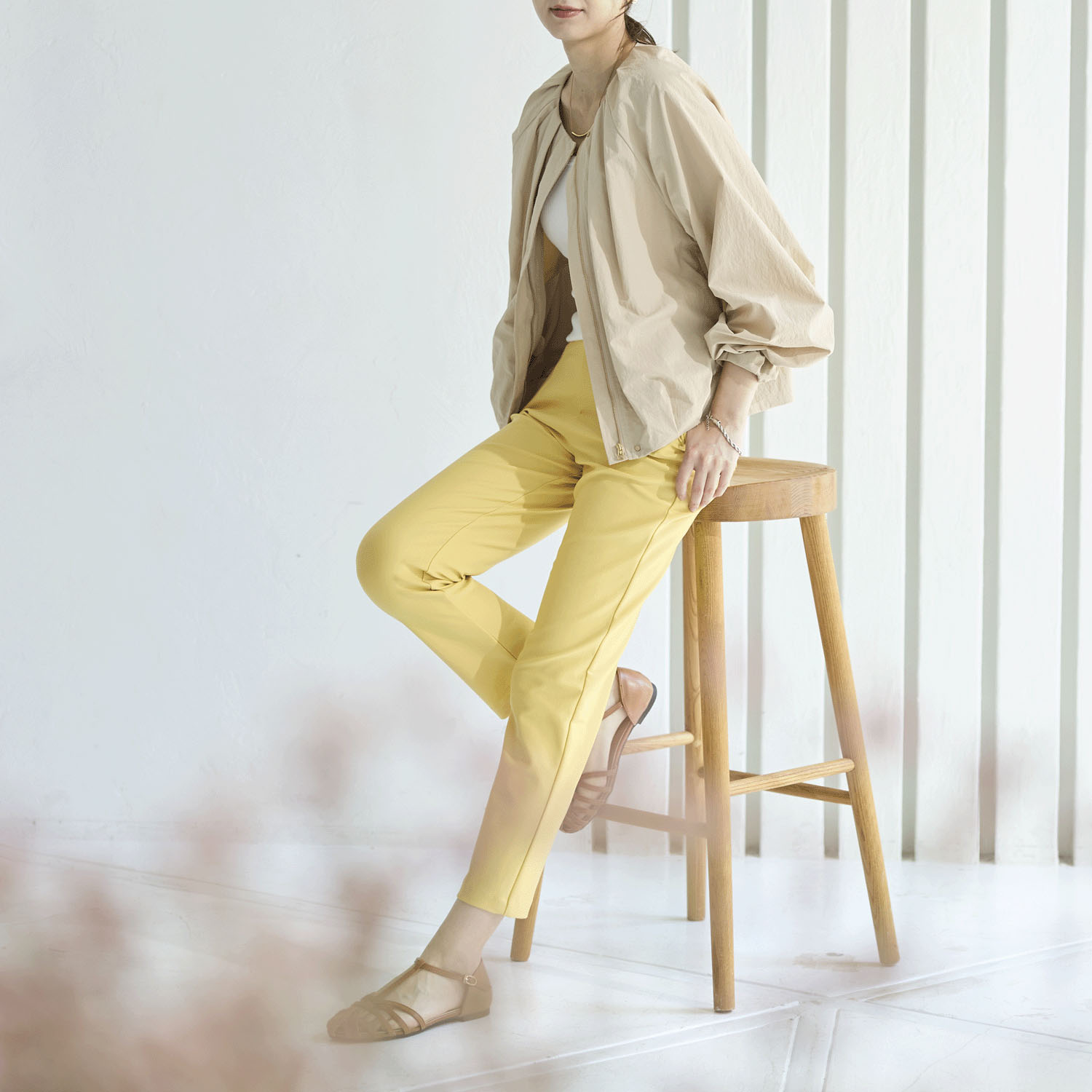 【Insta Live】TAKUMIBA エアシルキー・スリムパンツ - 画像12