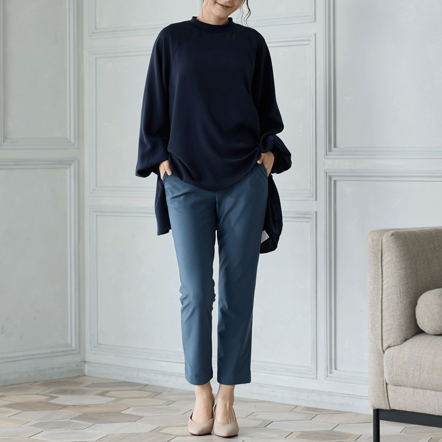 【Insta Live】TAKUMIBA エアシルキー・スリムパンツ - 画像29