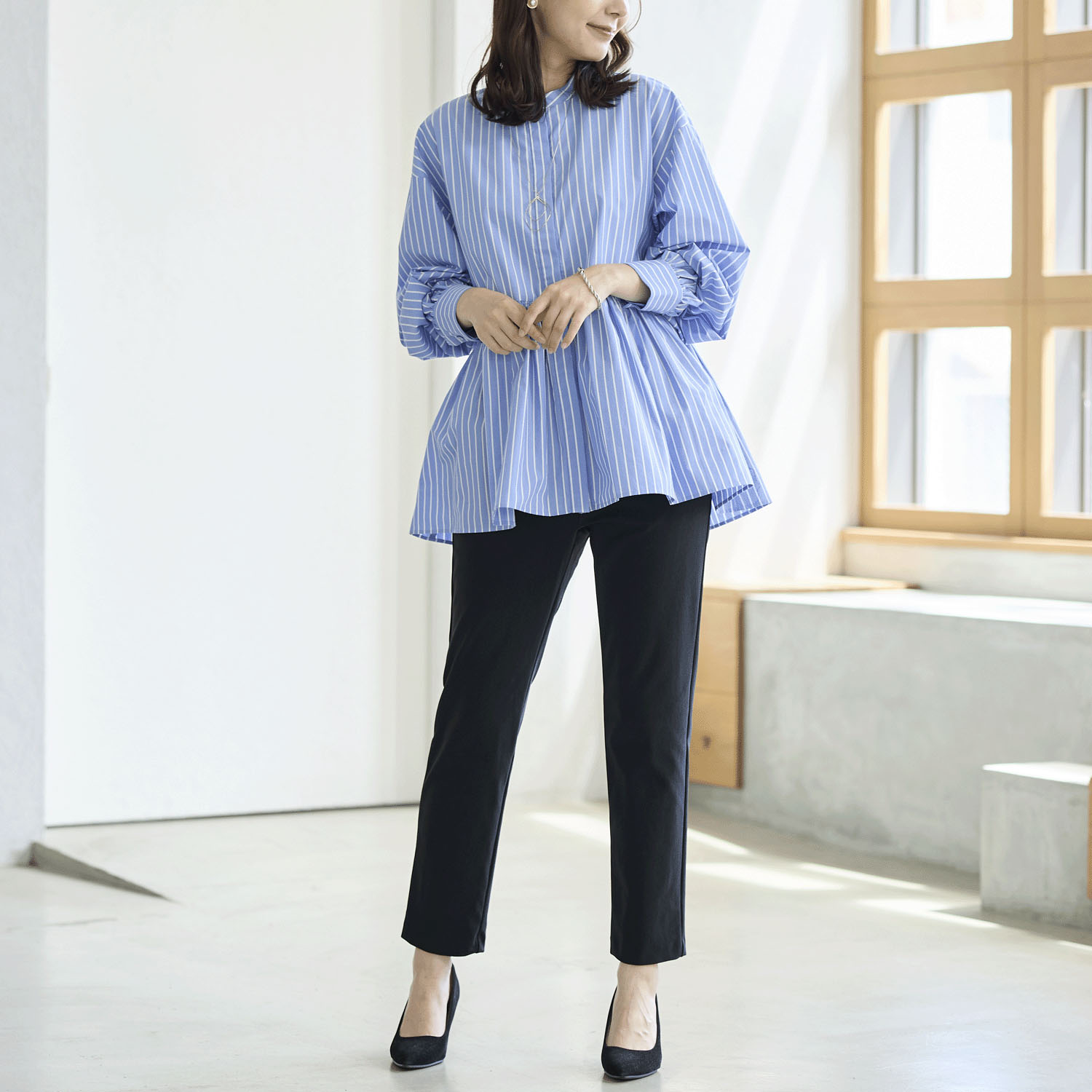 【Insta Live】TAKUMIBA エアシルキー・スリムパンツ - 画像6