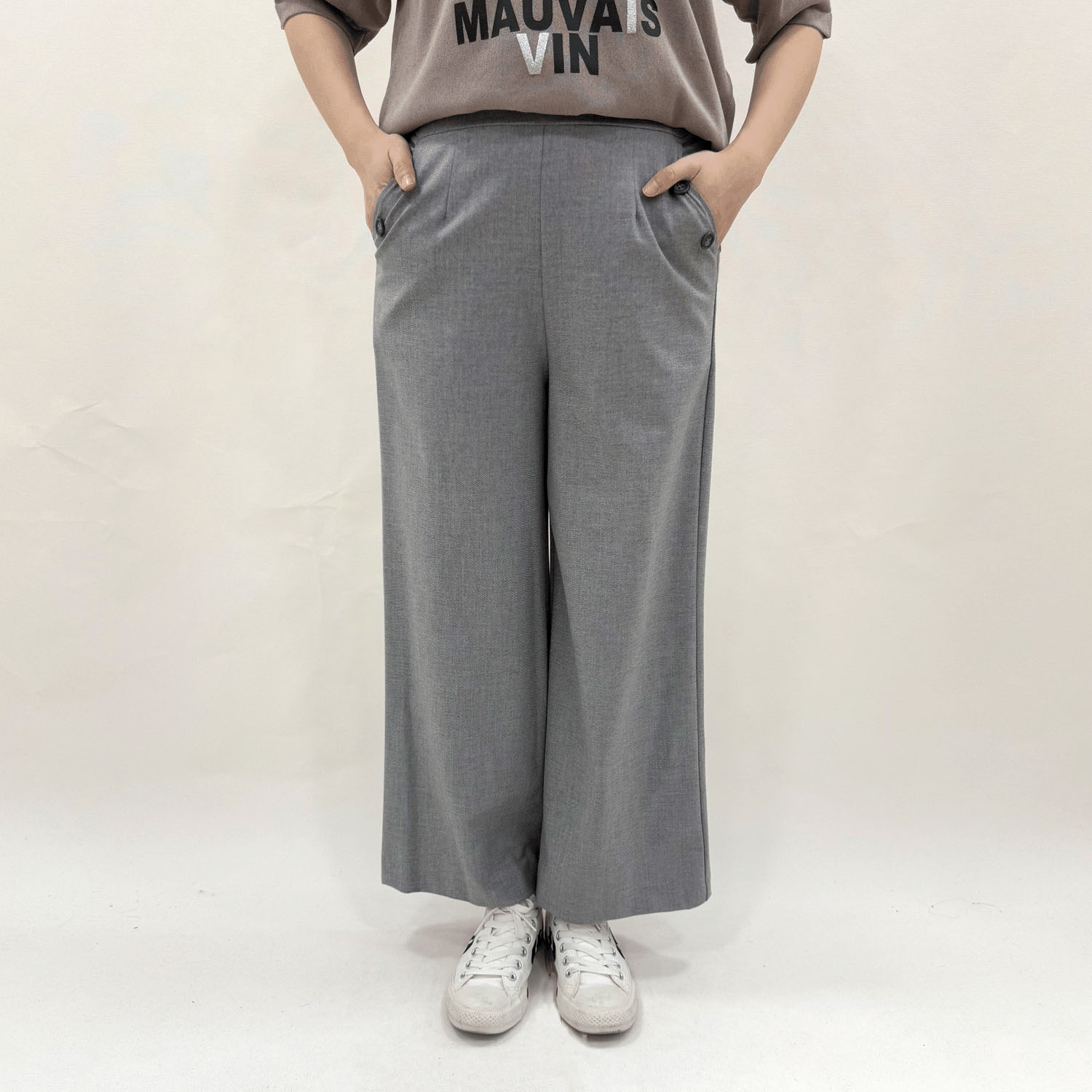 尾州ラベルワイドパンツ - 画像1