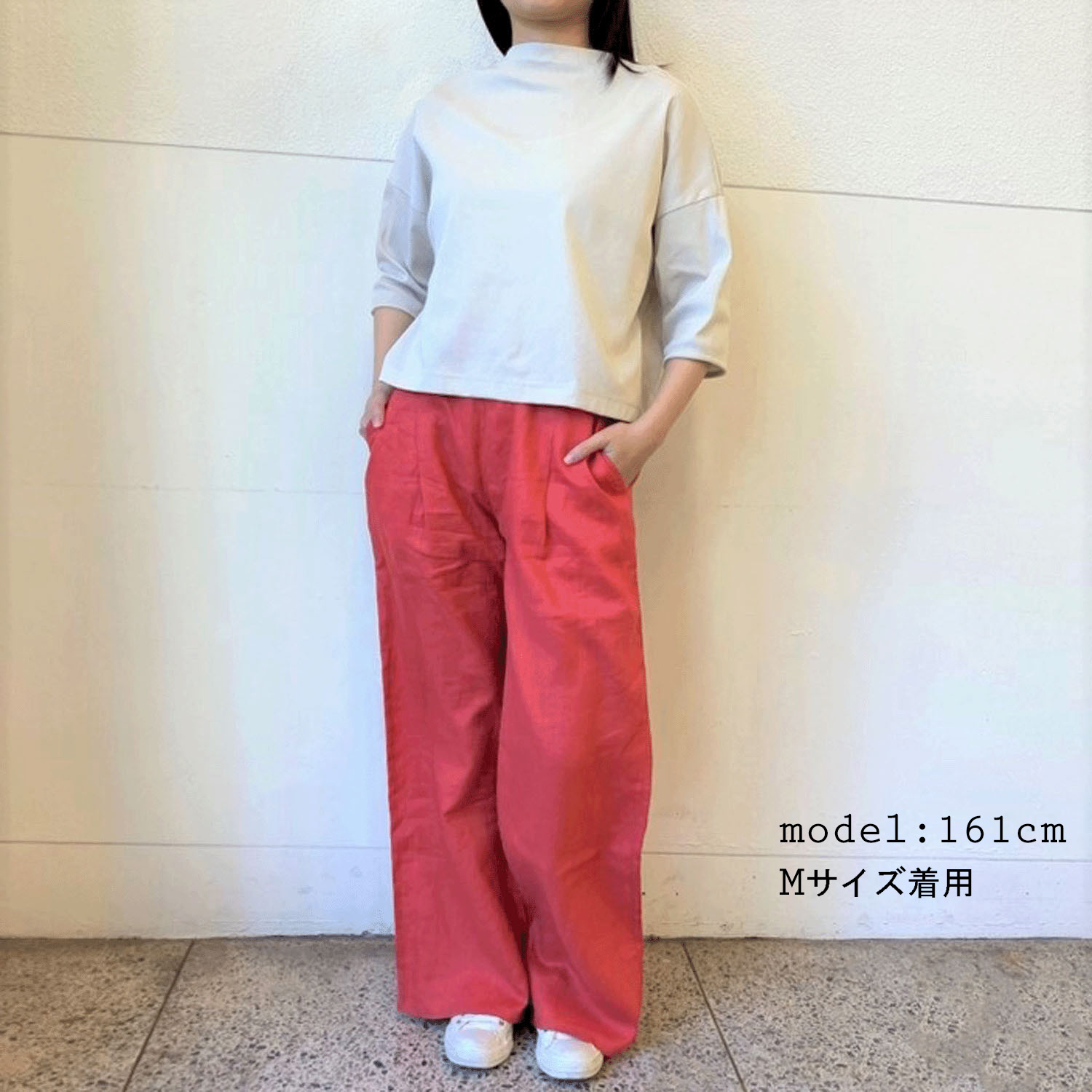 【Insta Live】JEUNE ET JOYEUX フレンチリネンワイドパンツ 73丈 - 画像5