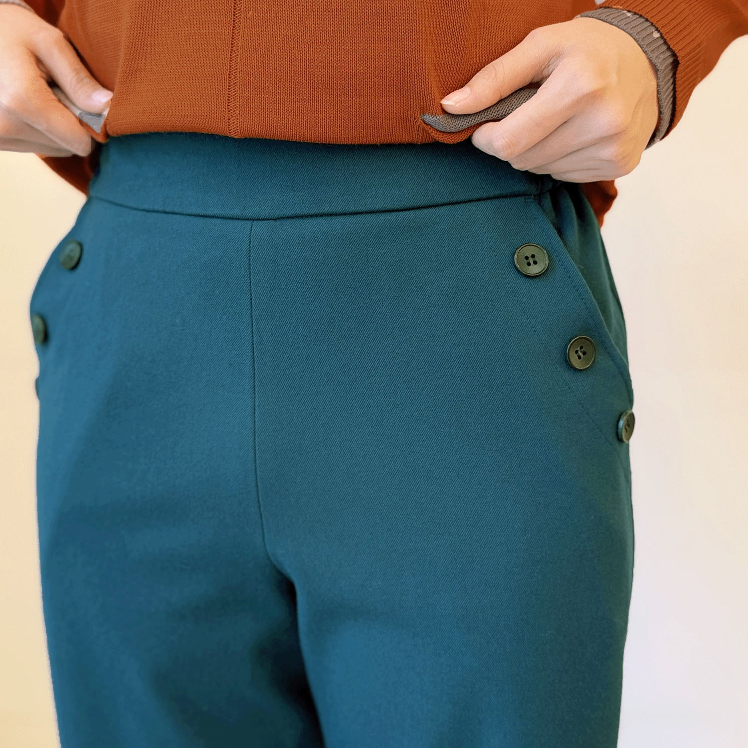 杢ストレッチパンツ - 画像2