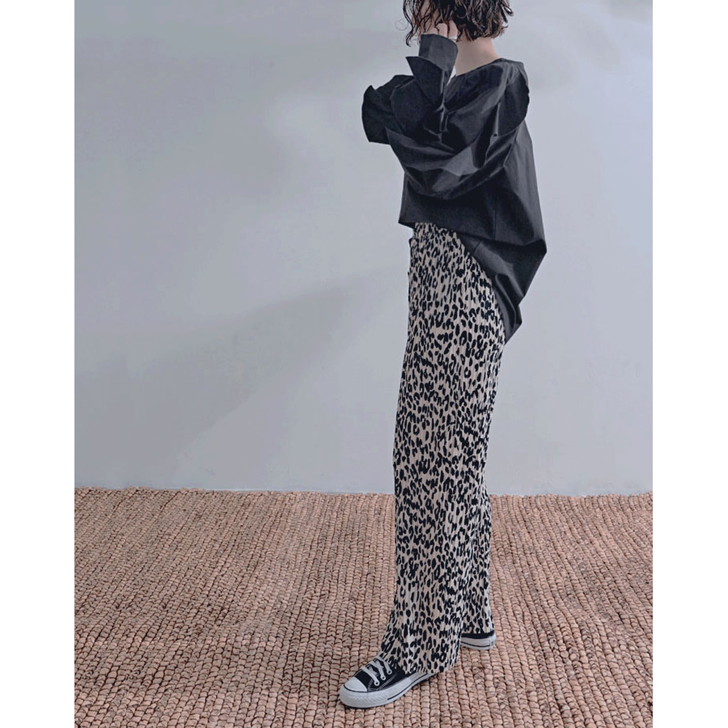 カットプリーツパンツ - 画像9