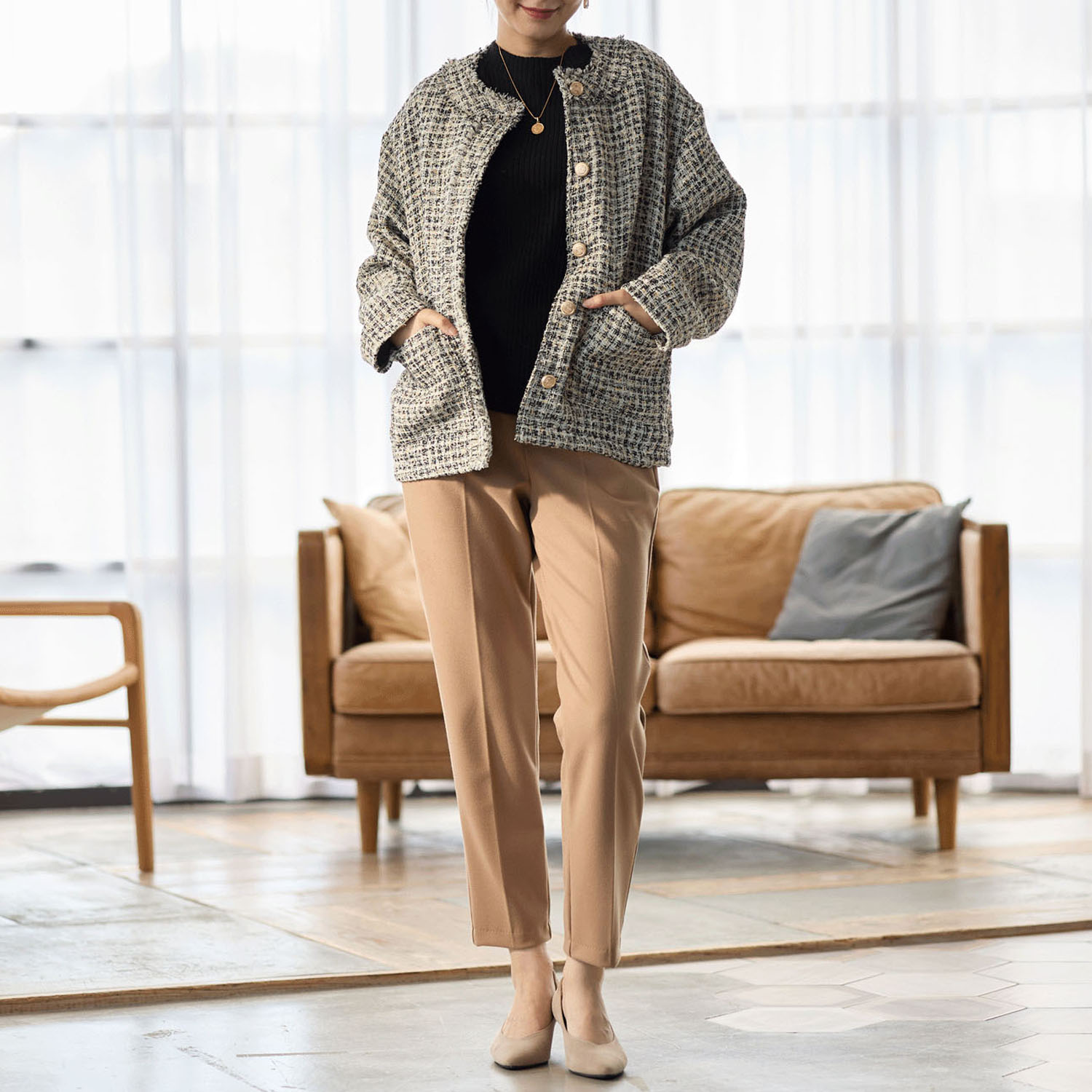 【Insta Live】TAKUMIBA ウーリッチウォーム 前ポケットクロプトテーパードパンツ - 画像5