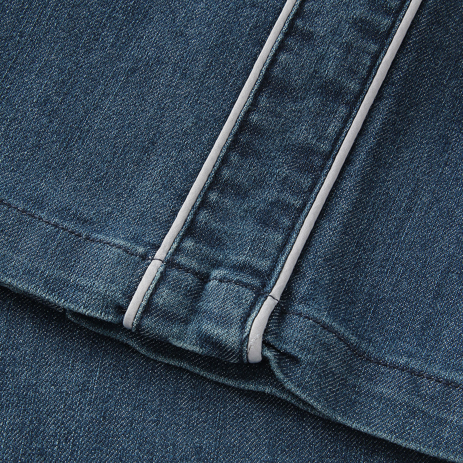 パイピングラインデニムパンツ - 画像9