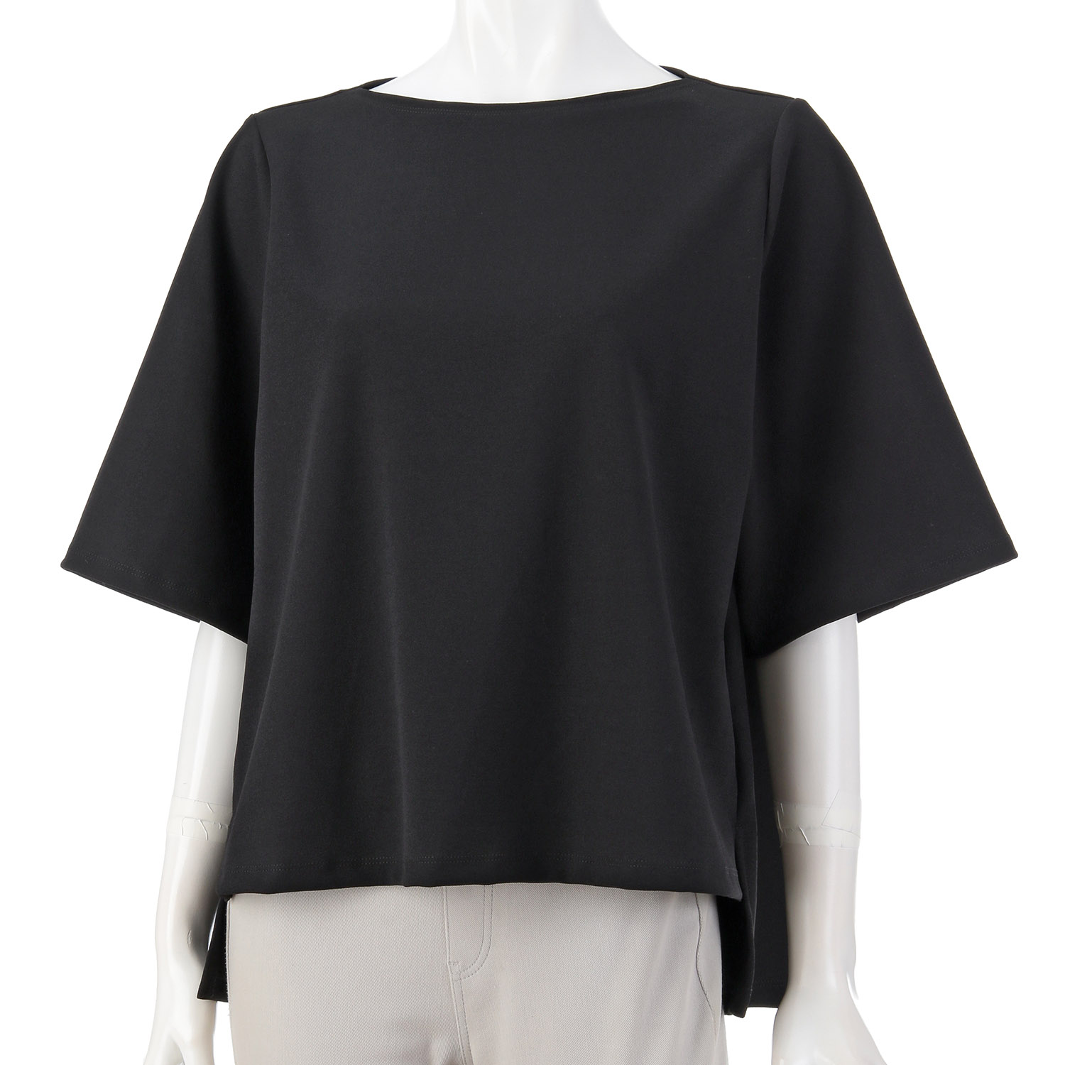 TAKUMIBA ジョーゼットニットフレアプルオーバー - 画像2