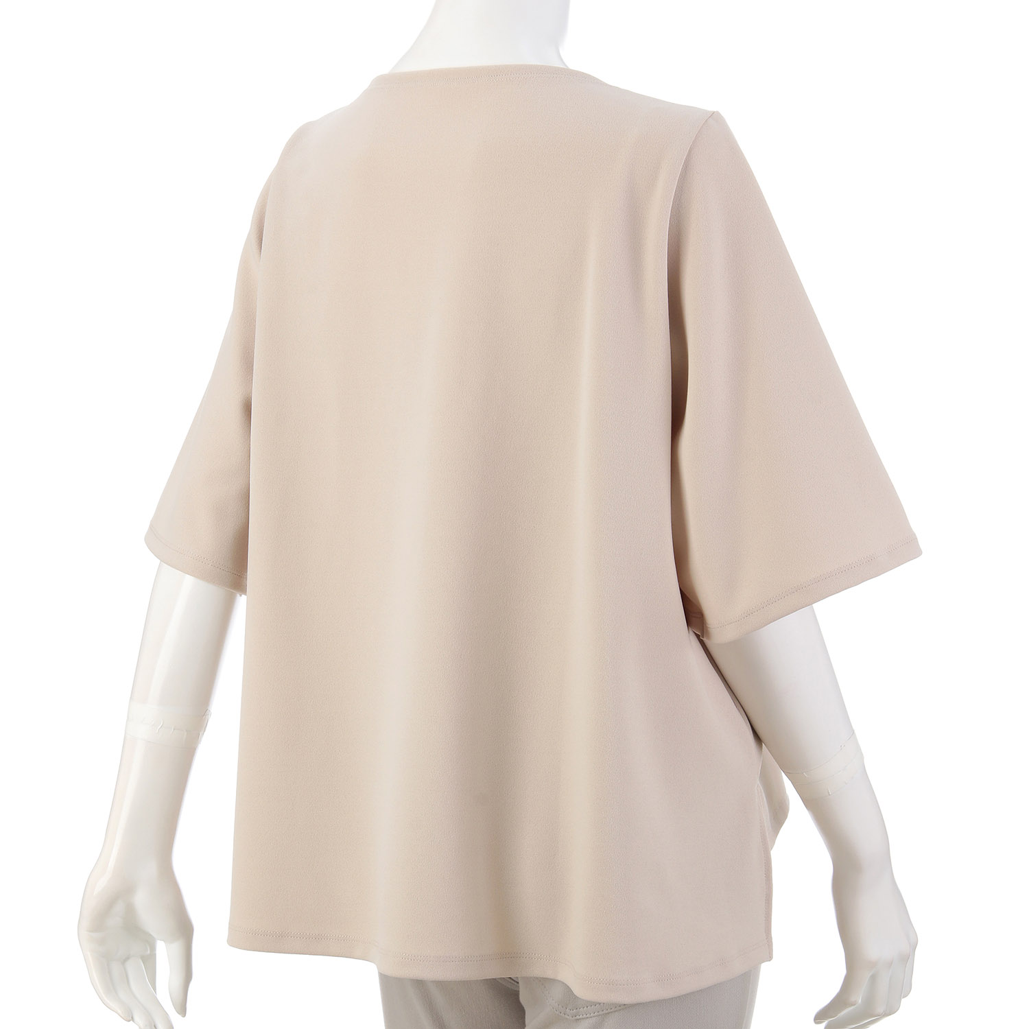 TAKUMIBA ジョーゼットニットフレアプルオーバー - 画像6