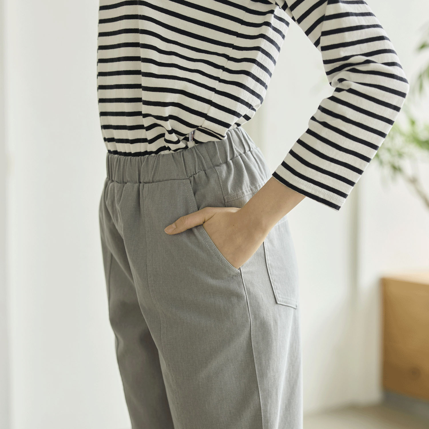 reginetta カラーデニムワイドテーパード - 画像2