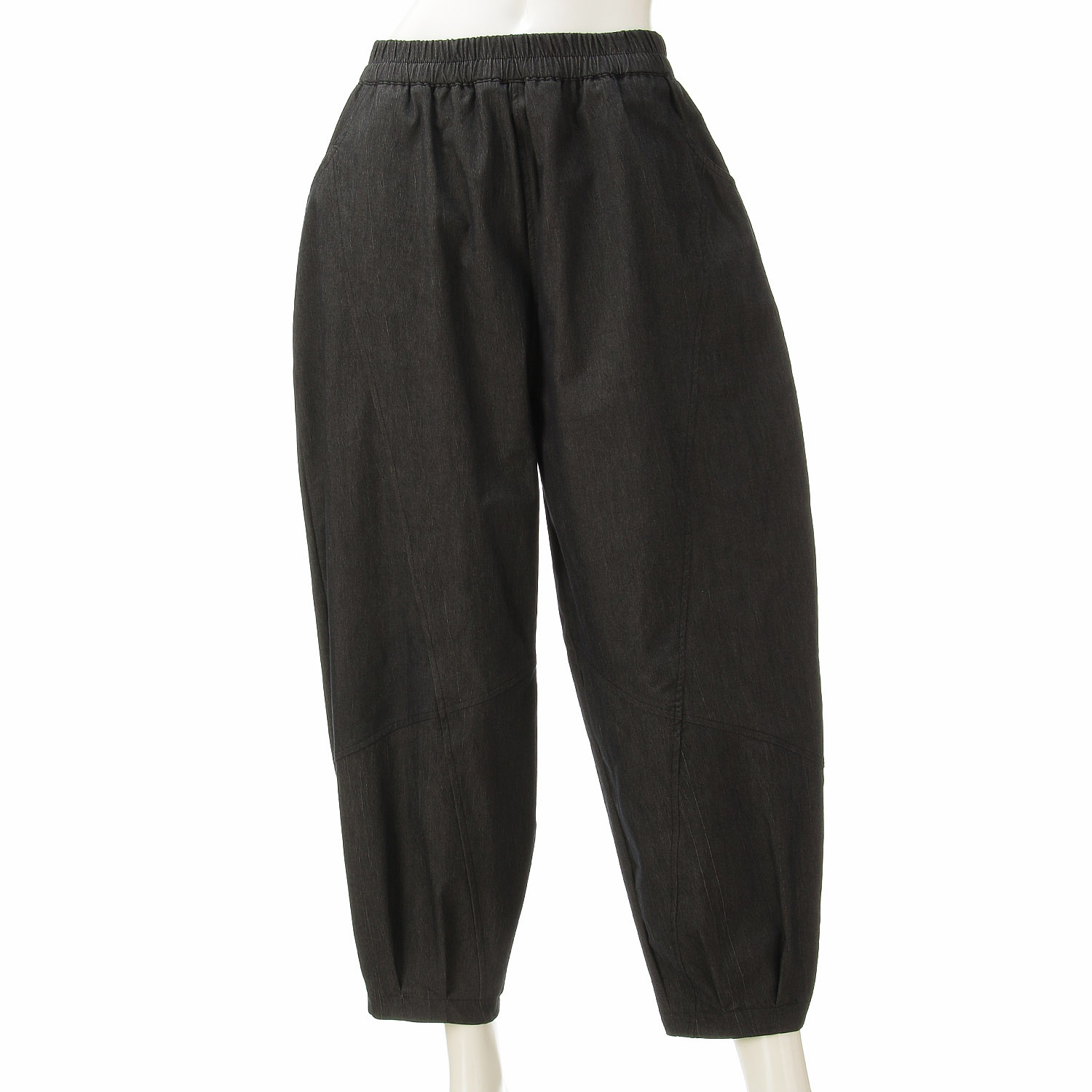 綿混クリンクルコクーンパンツ - 画像4