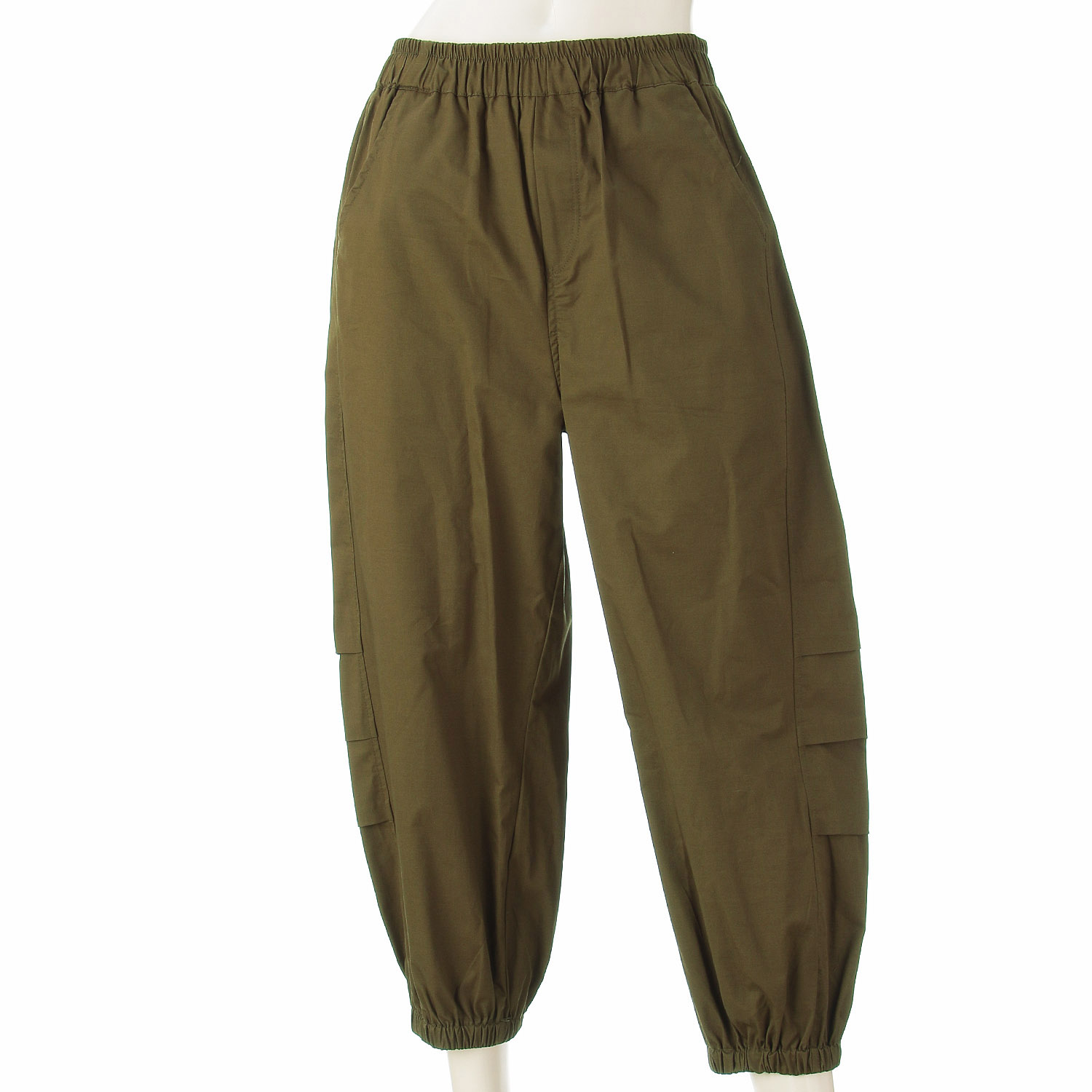 コットンポプリンサイドタックパンツ - 画像9