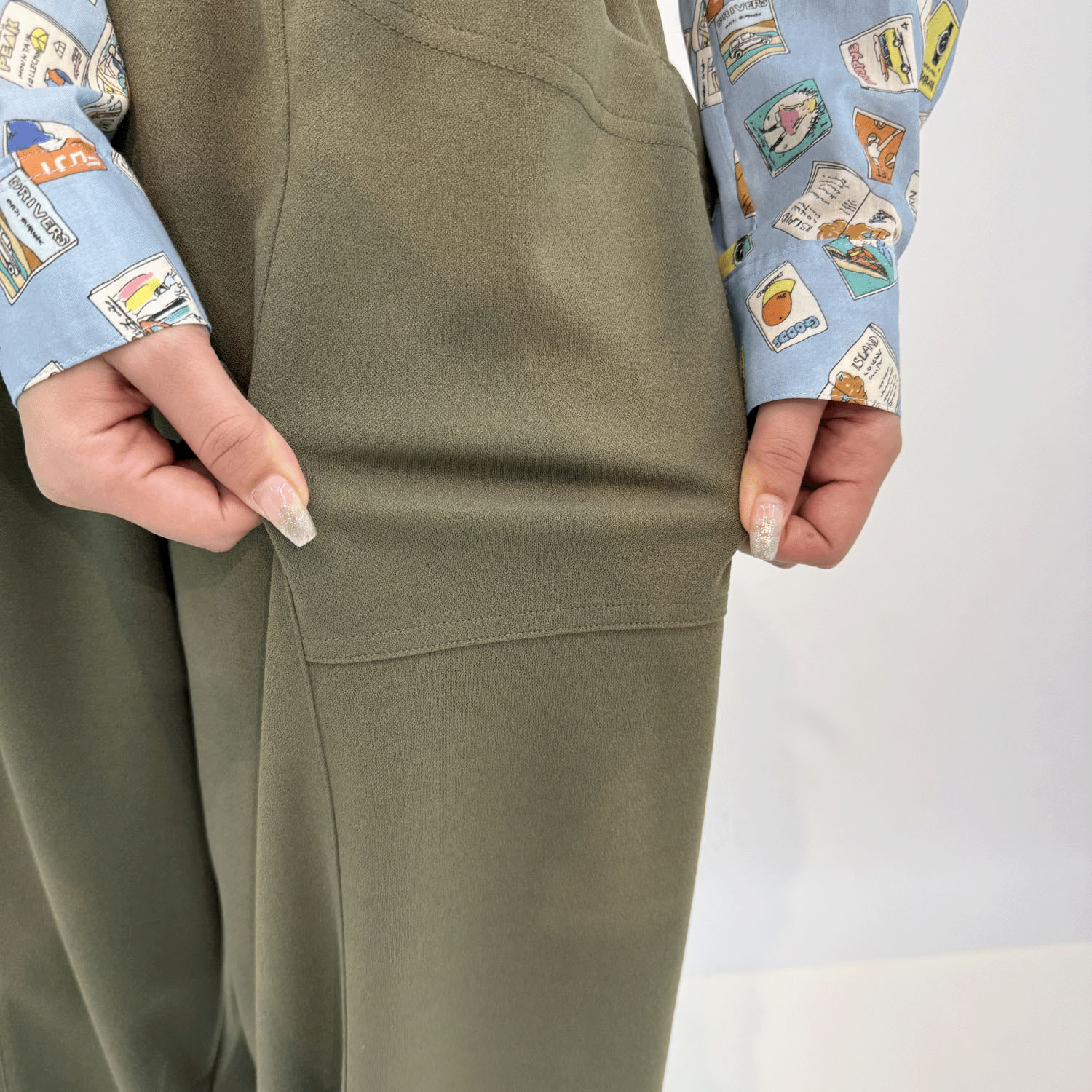 ライトジョーゼットバルーンパンツ - 画像5