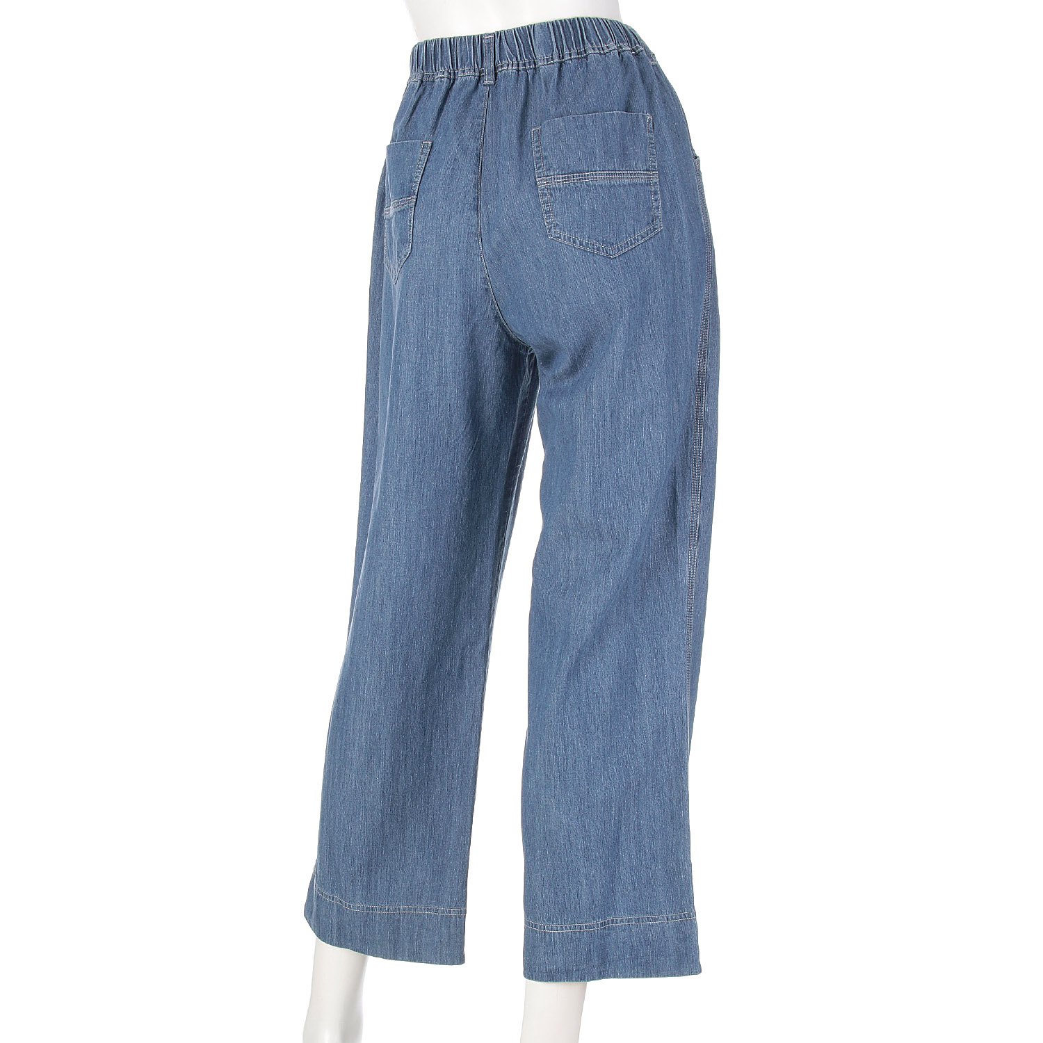 リヨセルデニム ワイドパンツ - 画像5