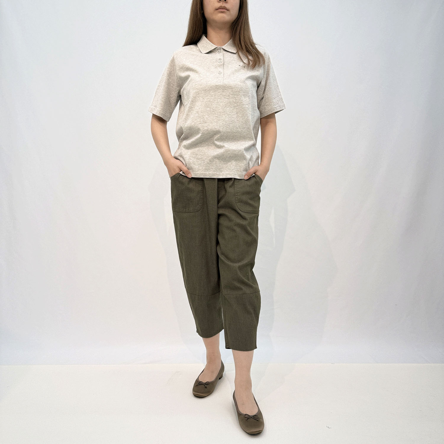 aiai T／Cスラブツイル シュッと！コクーンパンツ - 画像7