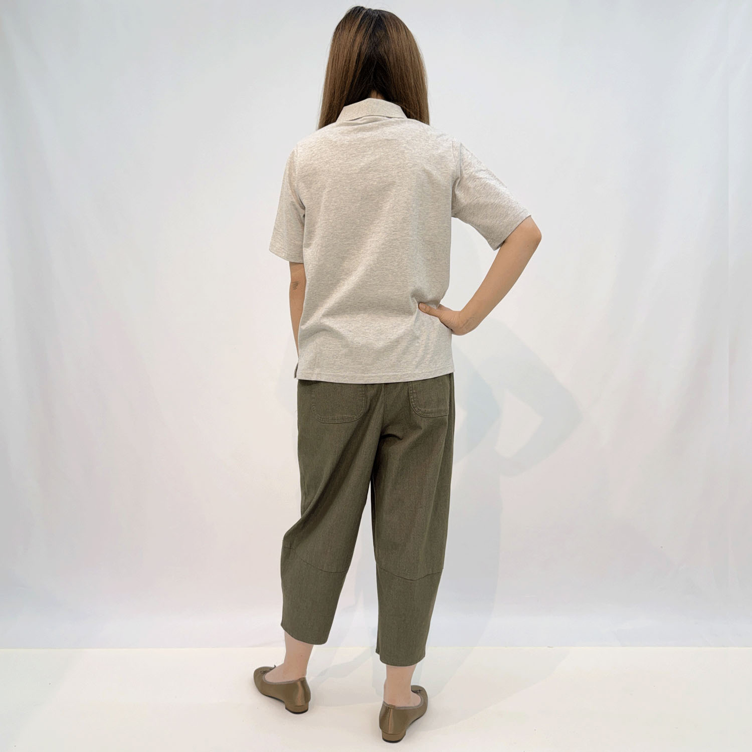 aiai T／Cスラブツイル シュッと！コクーンパンツ - 画像8